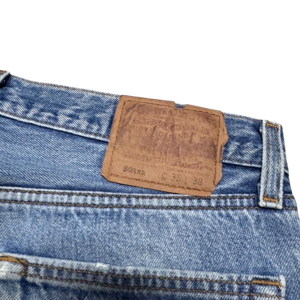 Levi's Vintage 90s Levis 501xx Distressed Cropped Jeans Size US 34 / EU 50 - 14 Thumbnail