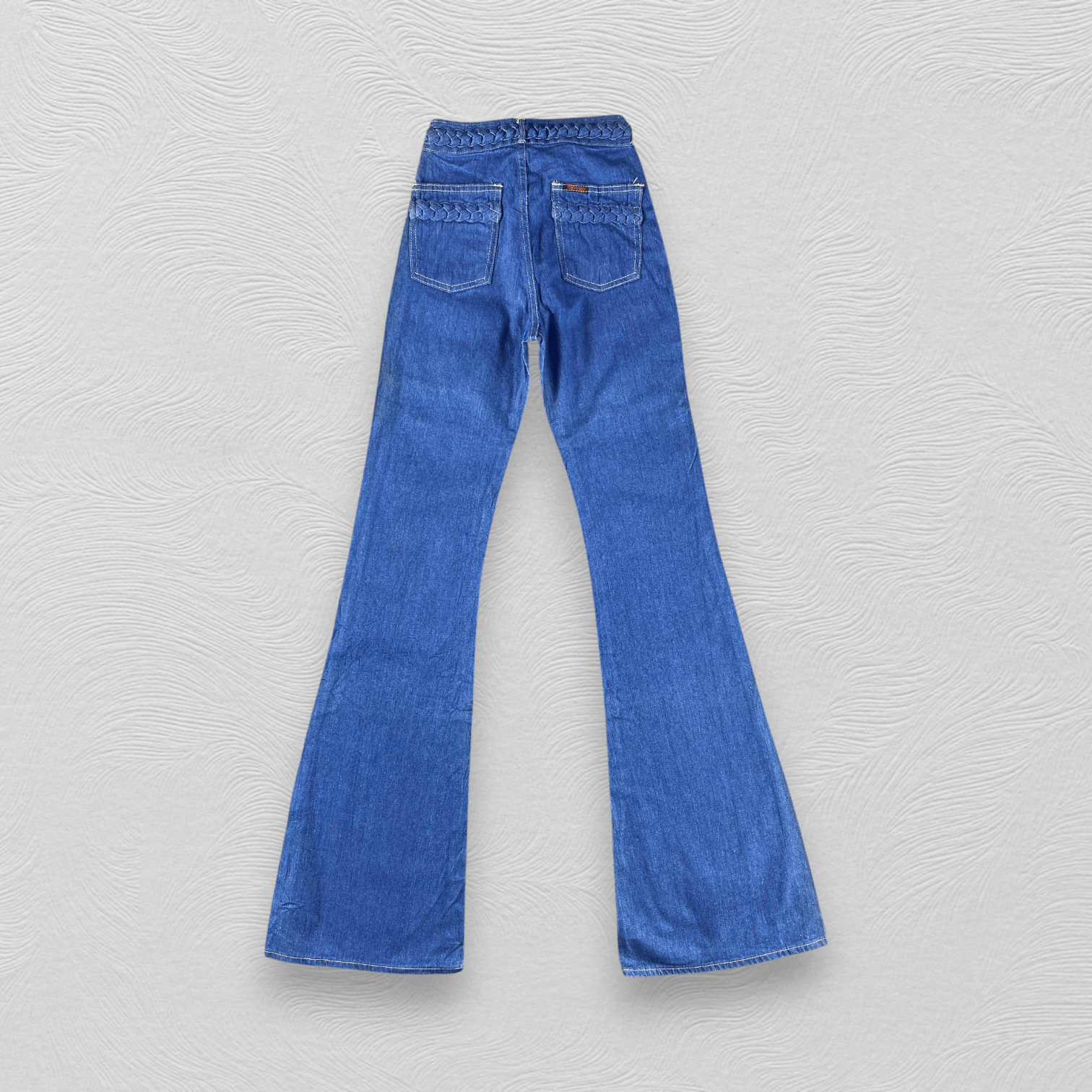 Japanese Brand Vintage Thomaston Flare Jeans Bell Bottom Denim KJ3389 Size 23" - 2 Thumbnail