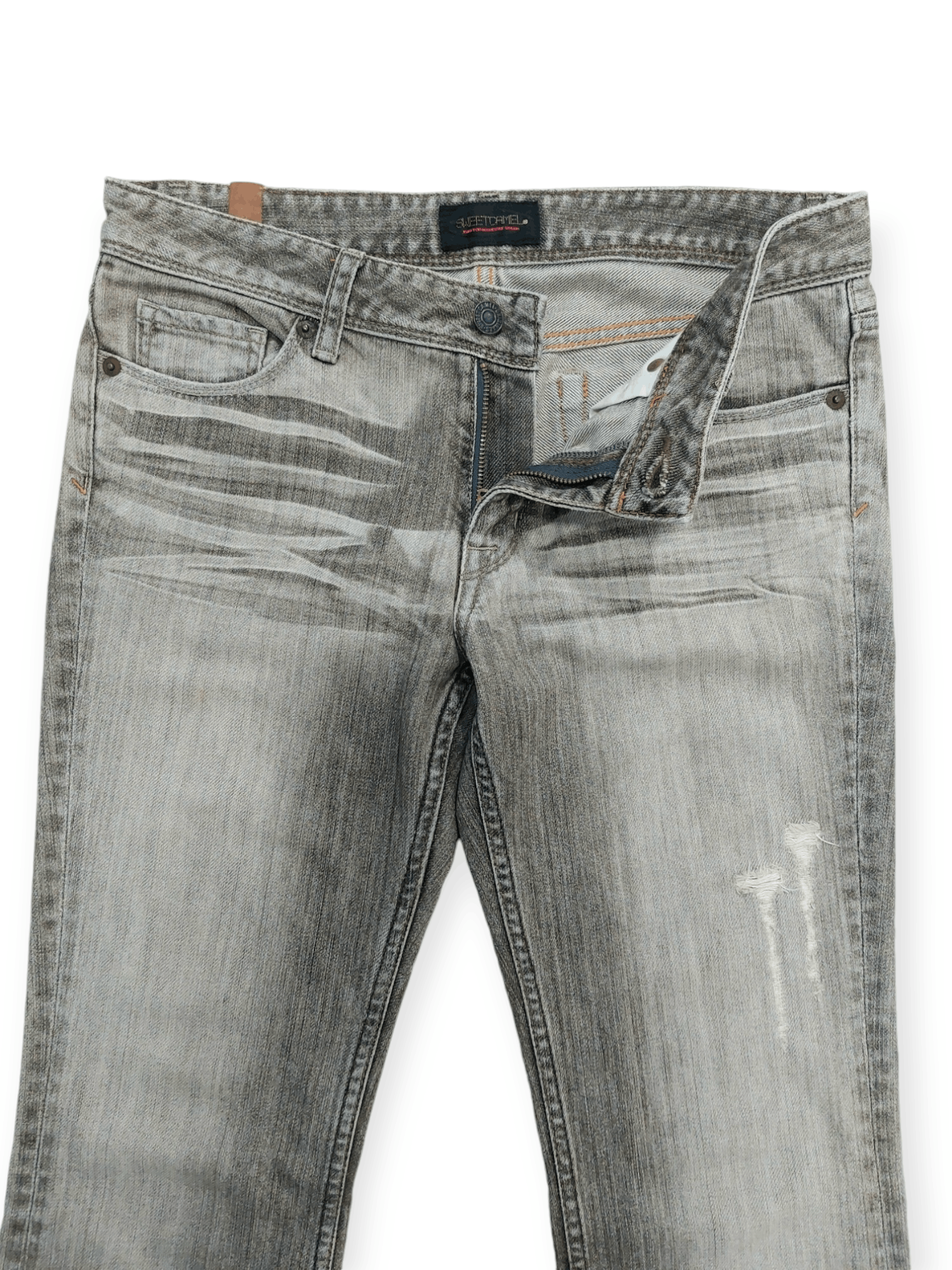 Japanese Brand Flare Sweet Camel Japan Jeans Size 28" / US 6 / IT 42 - 7 Thumbnail