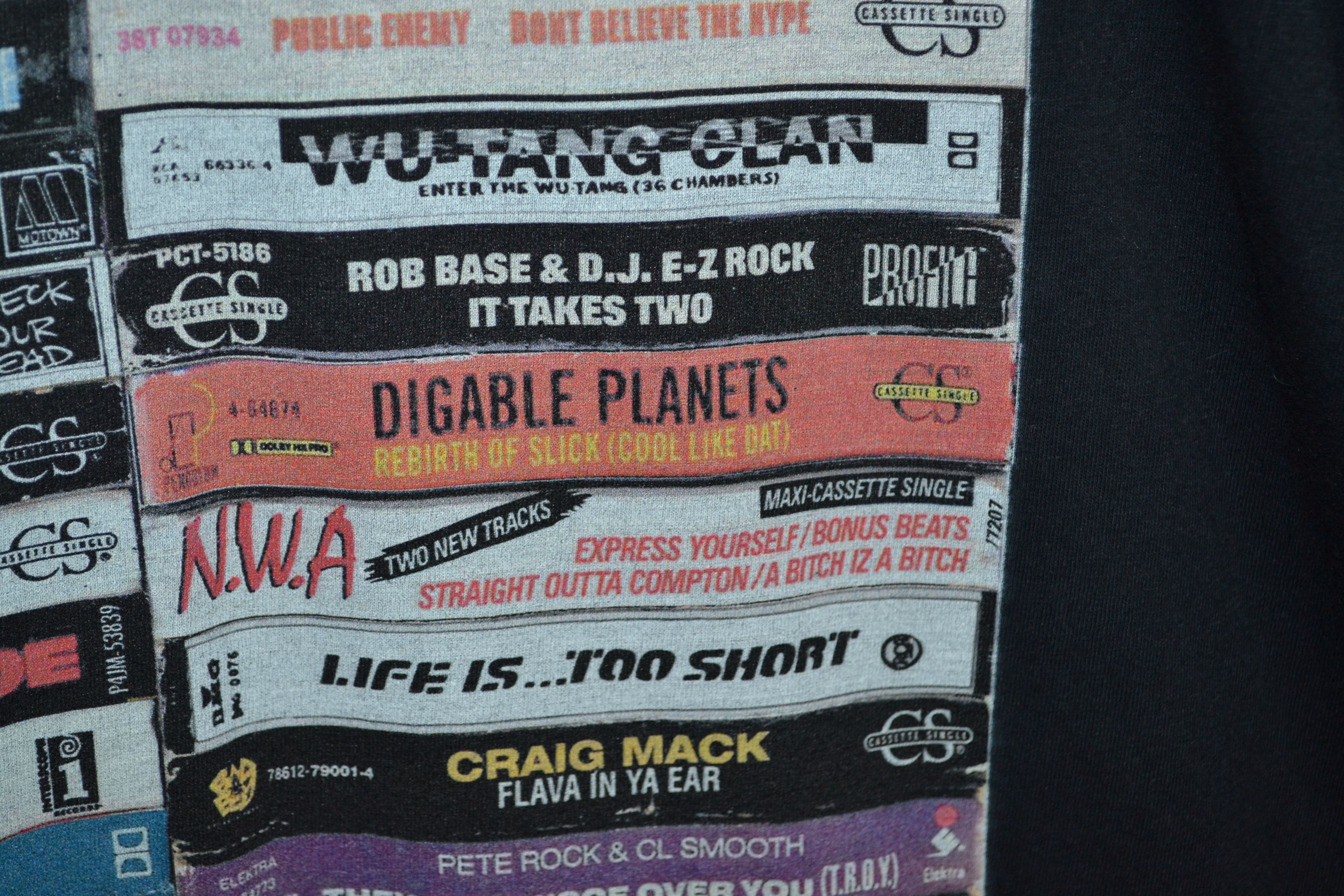 Band Tees 90's West Coast Hip Hop Tape Shirt Mens XL Black Size US XL / EU 56 / 4 - 6 Thumbnail