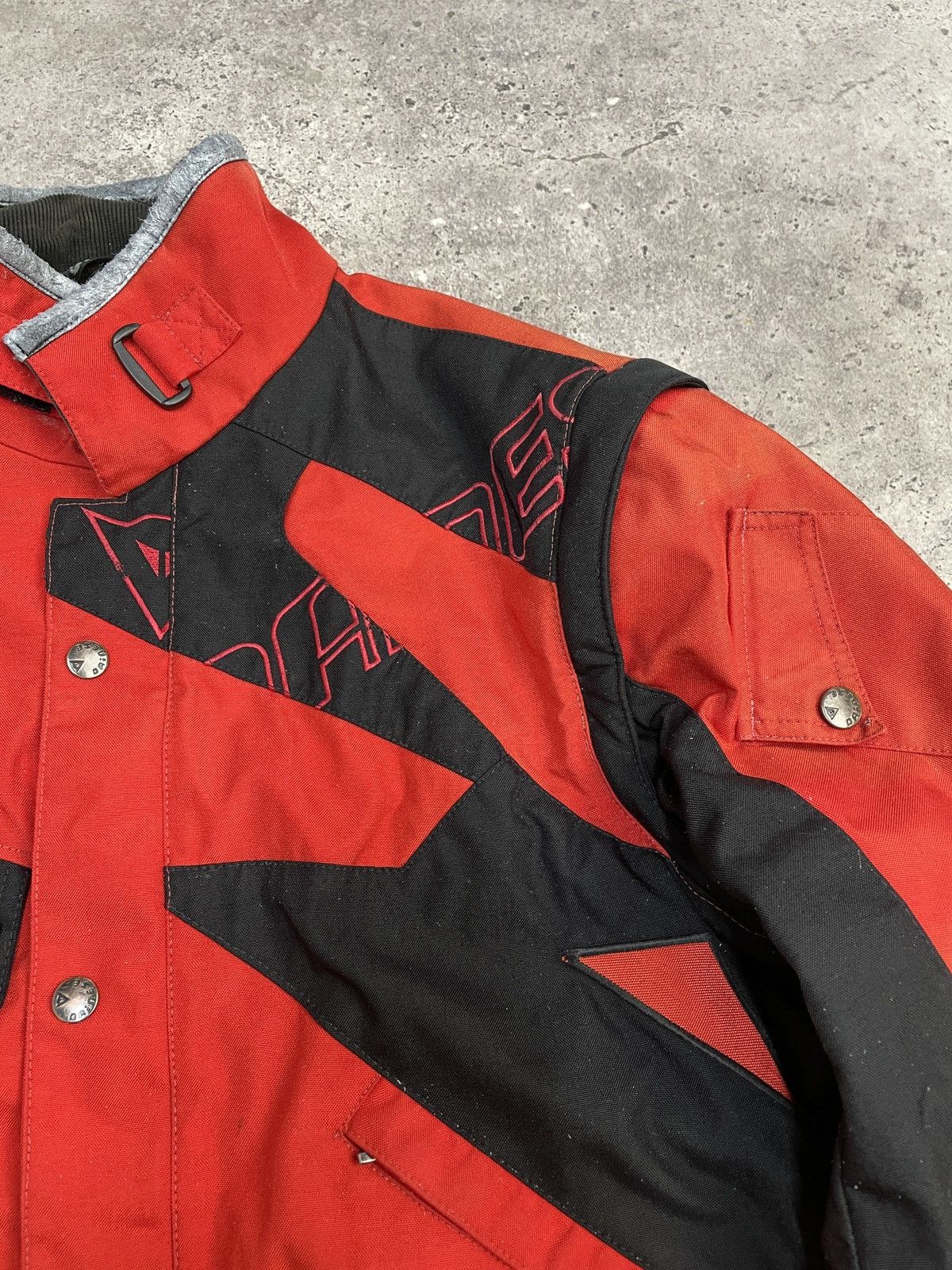 Dainese VTG ARCHIVAL DAINESE 2in1 MOTO NYLON LEATHER RACING JACKET Size US L / EU 52-54 / 3 - 7 Thumbnail