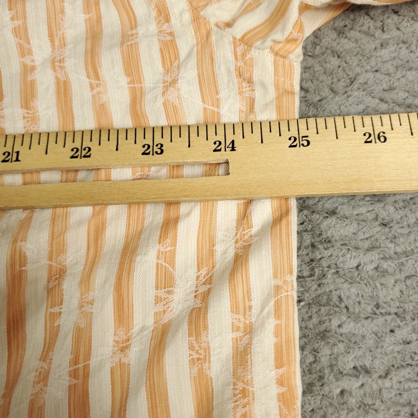 Tommy Bahama VINTAGE Tommy Bahama Shirt Mens XL Orange Striped Button-Up Long Sleeve Casual Formal Beach Classic Men's XL Orange Striped Button-Up Shirt Size US XL / EU 56 / 4 - 6 Thumbnail