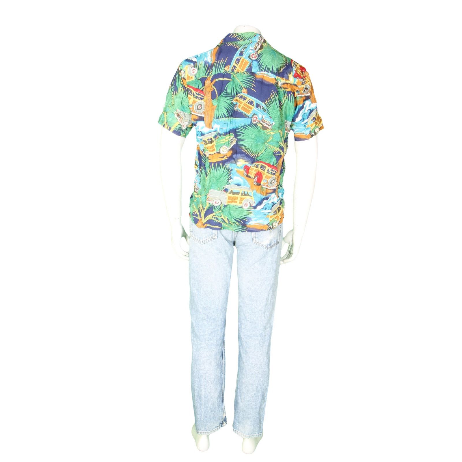 Other Woody Car Surfing Surfboard Hawaiian Aloha Camp Shirt M Size US M / EU 48-50 / 2 - 3 Thumbnail