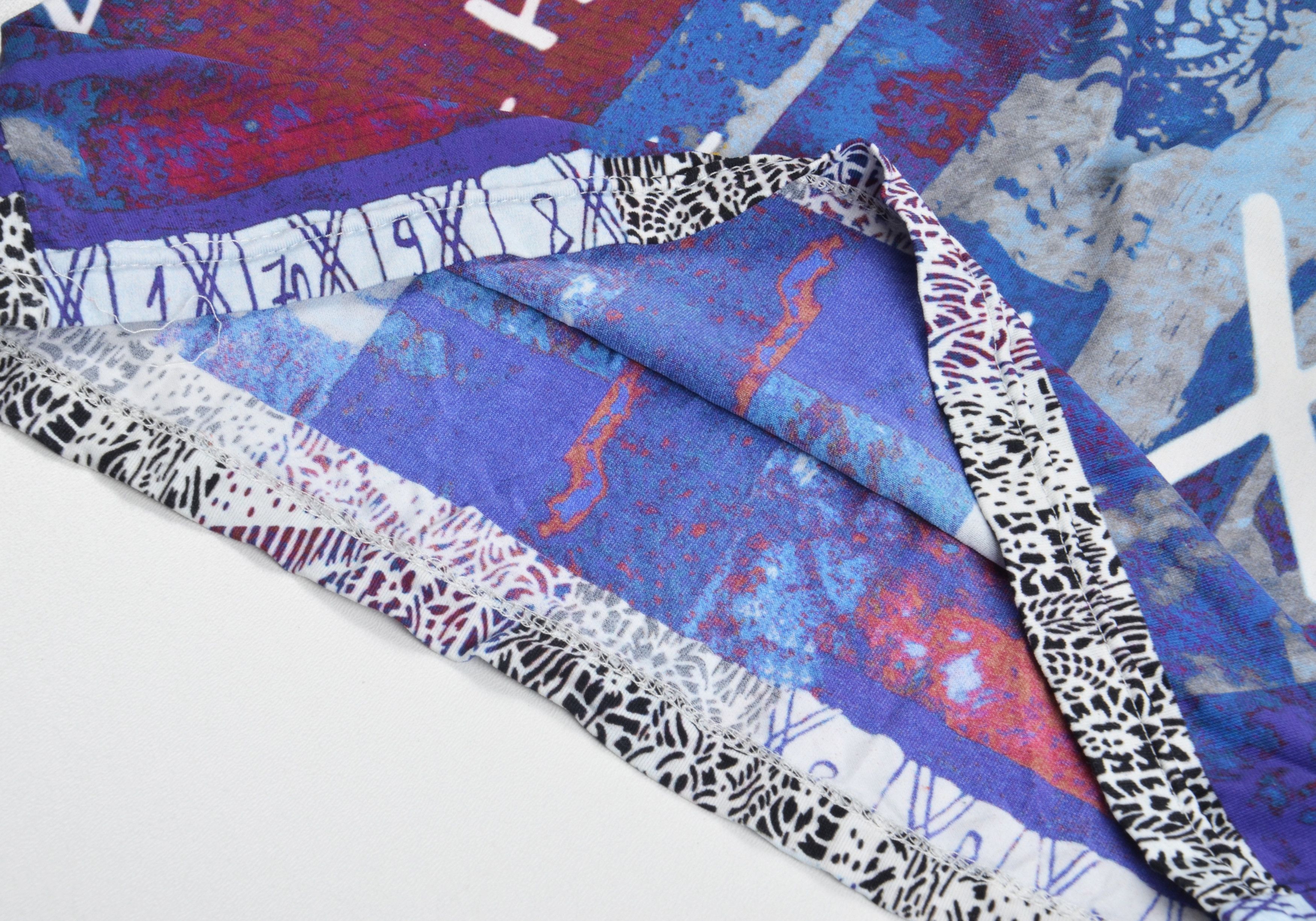 Vintage Vintage Segou Y2K Mesh Abstract Graphic Print Stretch Top Size S / US 4 / IT 40 - 6 Thumbnail