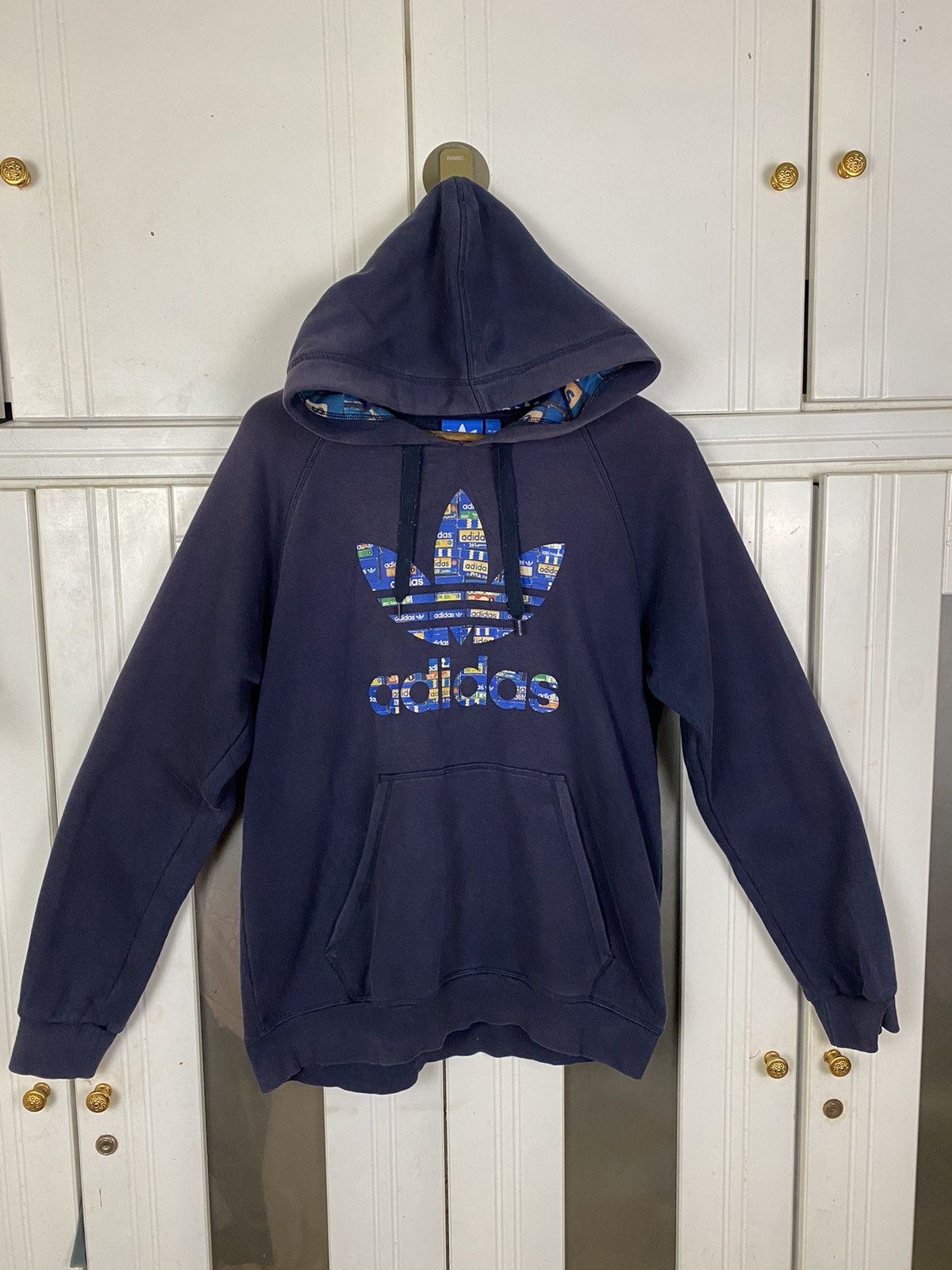 Adidas Vintage Adidas Big Logo Hoodie Pullover Grailed