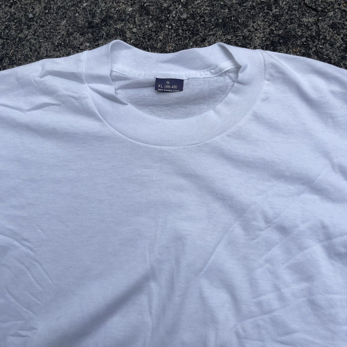 Vintage Vintage 90s Single Stitch White T Shirt Size US XL / EU 56 / 4 - 2 Thumbnail