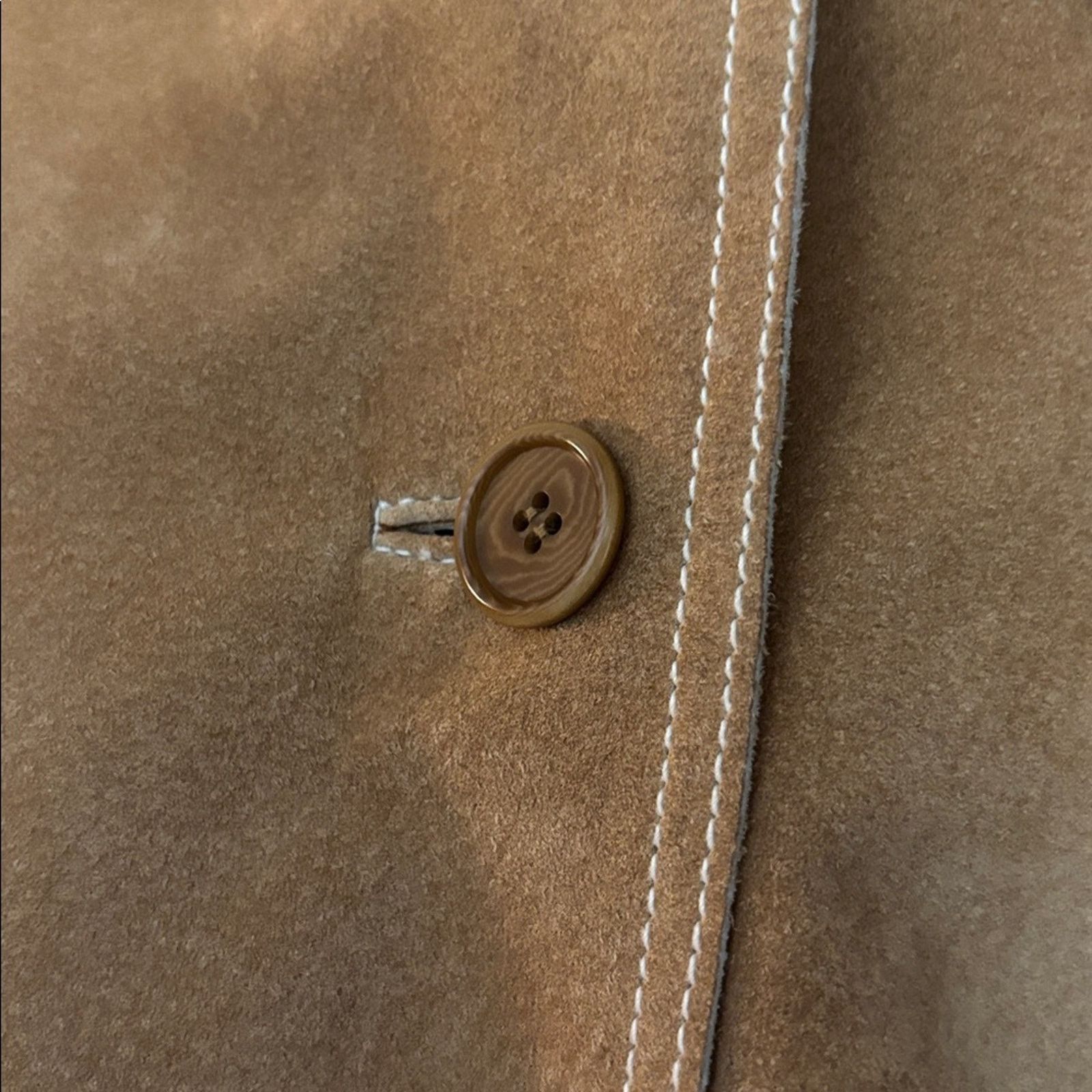 0 Vintage Winlet Tan Suede Mid-length Coat Size XL / US 12-14 / IT 48-50 - 5 Thumbnail