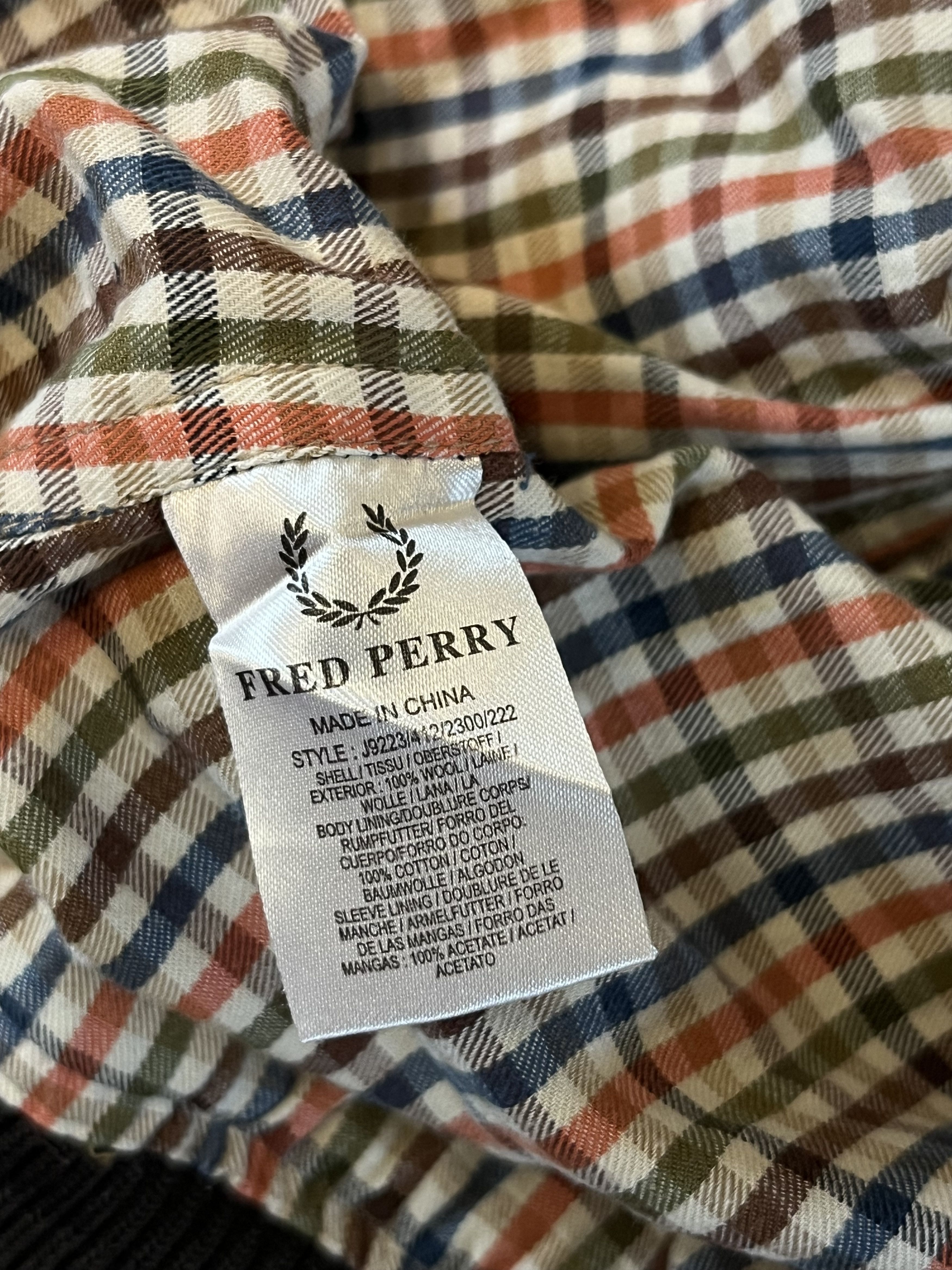 Fred Perry × Vintage Vintage Fred Perry Wool Jacket Size US L / EU 52-54 / 3 - 9 Thumbnail