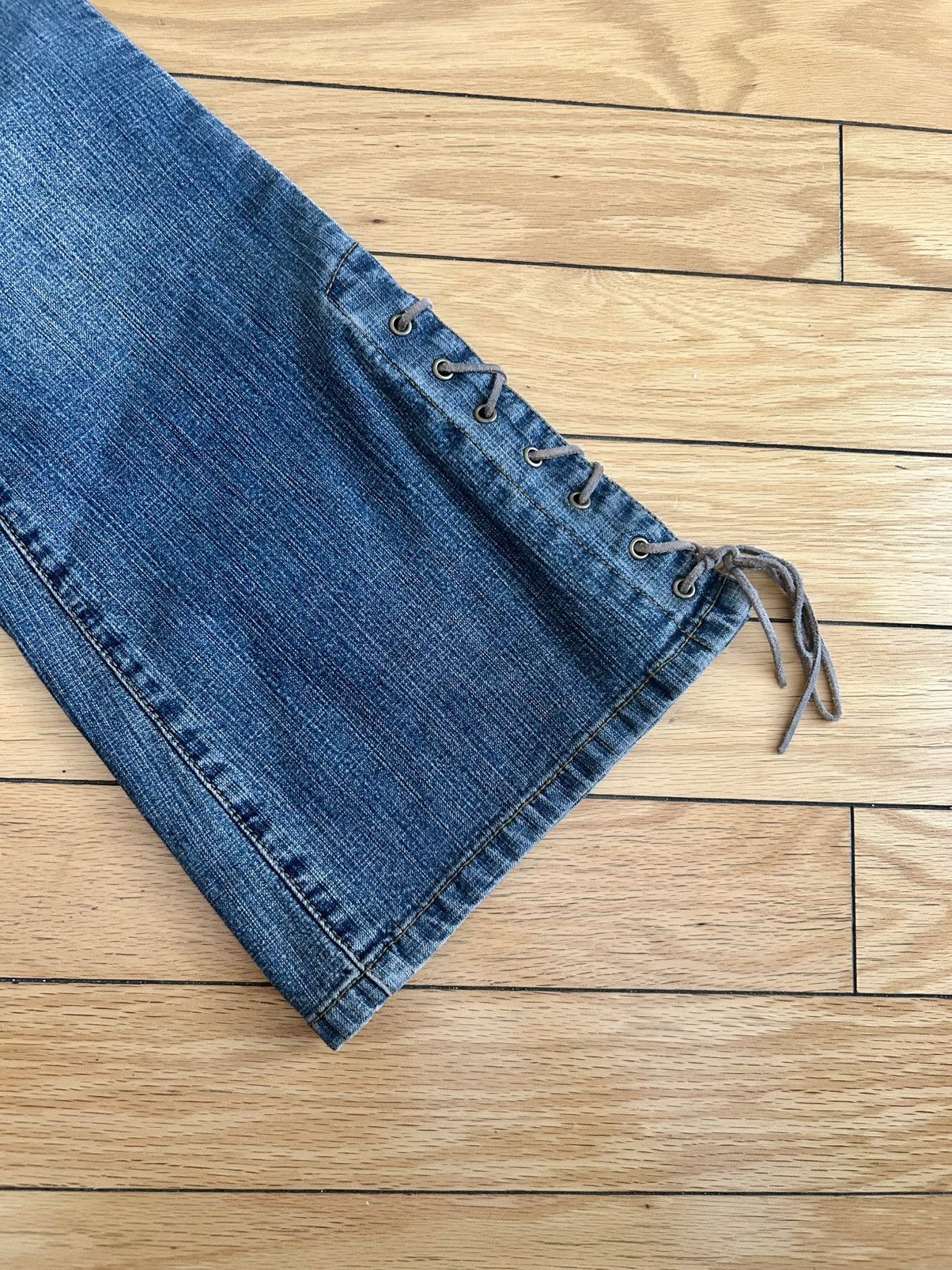 Other × Vintage Zana Di Y2K Low Rise Flare Jeans Size 27" / US 4 / IT 40 - 5 Thumbnail