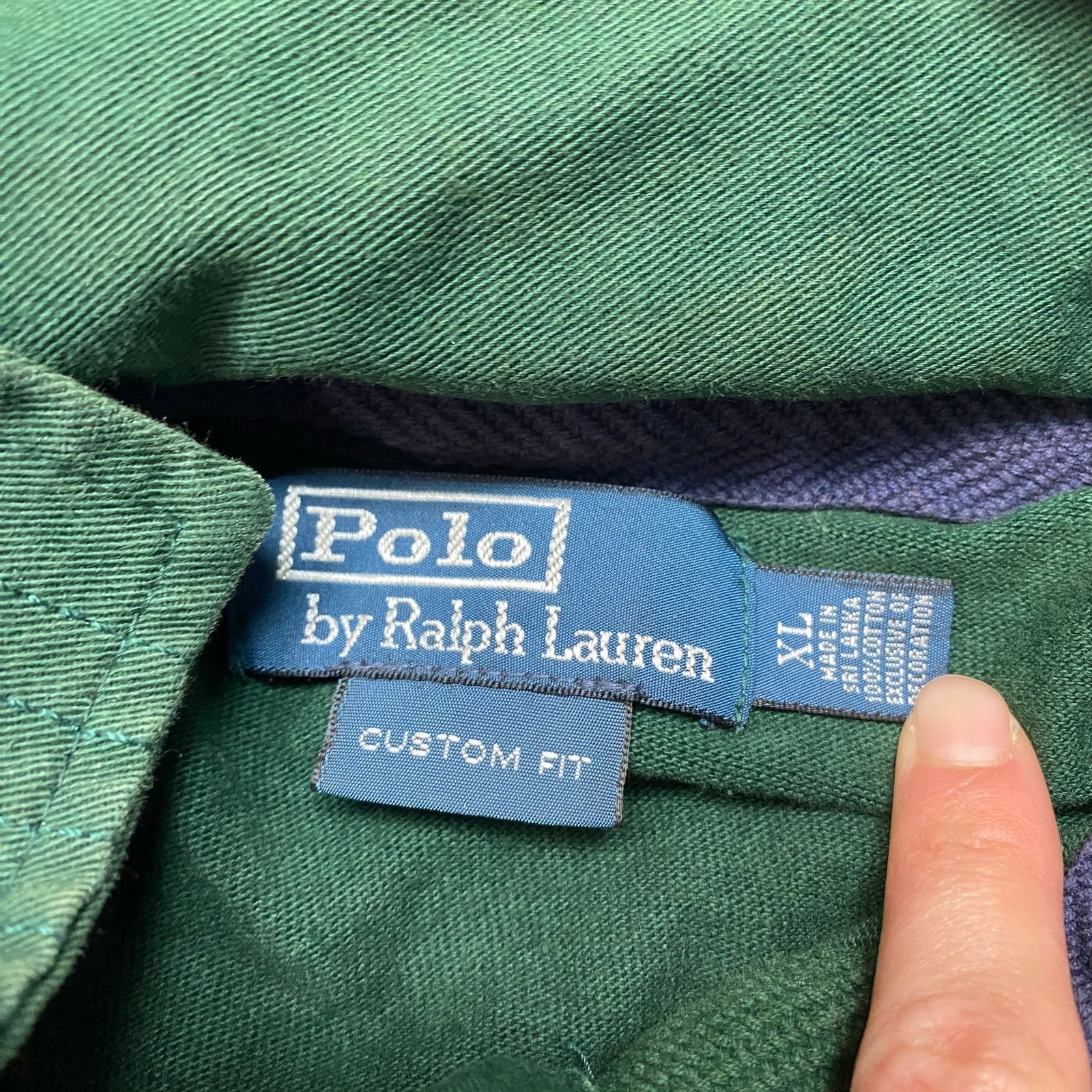 Polo Ralph Lauren × Vintage VTG Polo Ralph Lauren PRL 67 3 Patch Rugby Hoodie Men's XL Size US XL / EU 56 / 4 - 6 Thumbnail