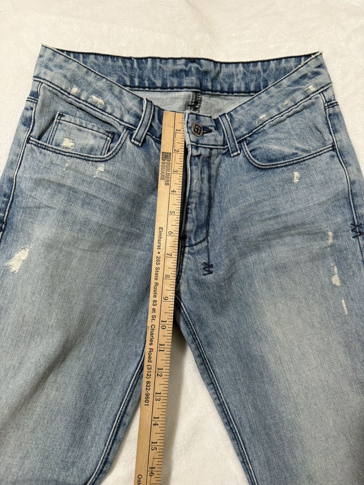 Ksubi Ksubi Chitch Distressed Denim Blue Jeans Slim Fit Mens 27x32 Size US 27 - 9 Thumbnail