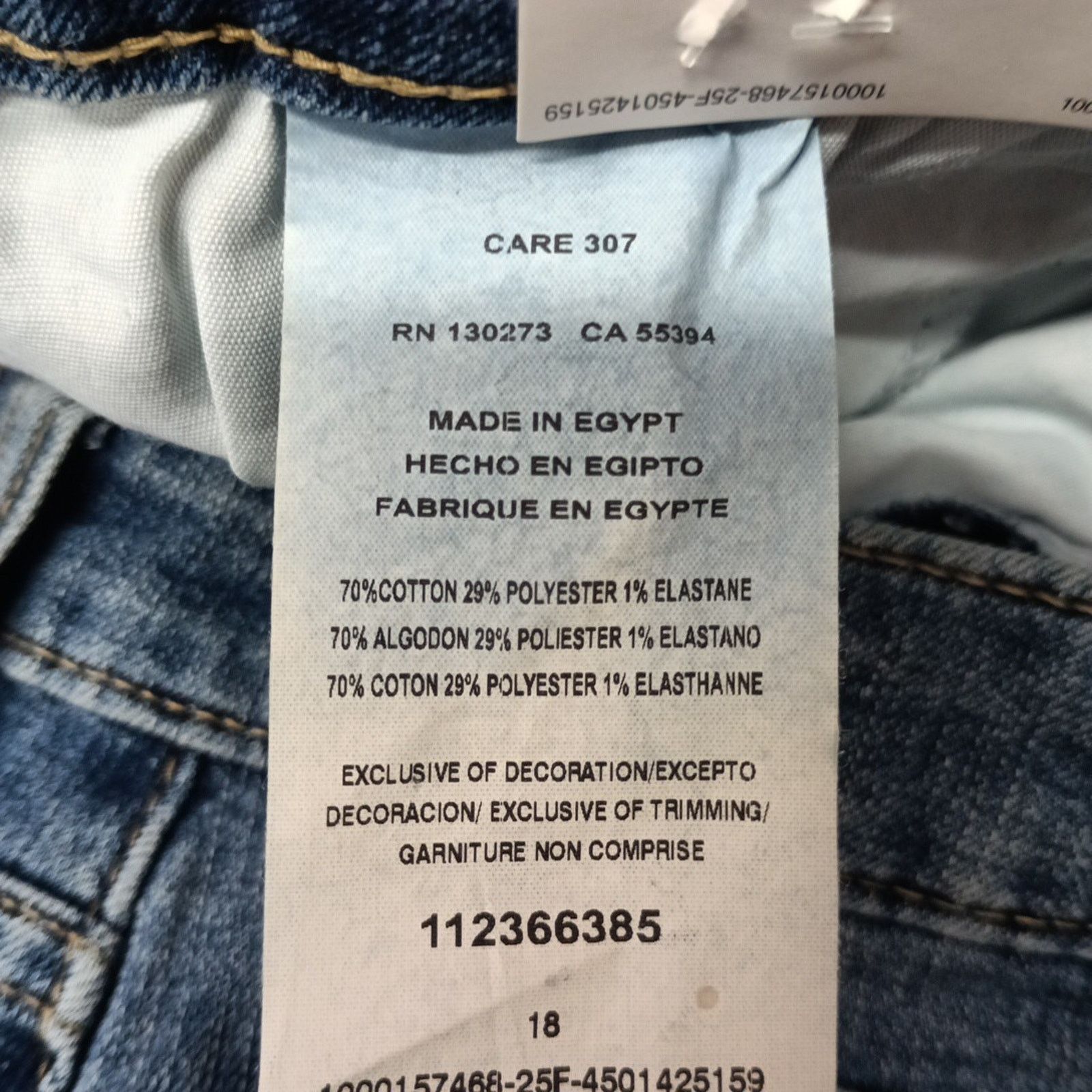 Lee Lee Women's Relaxed Fit 4” Inseam Denim Shorts Size 18 Blue Size 40" / US 18 - 3 Thumbnail
