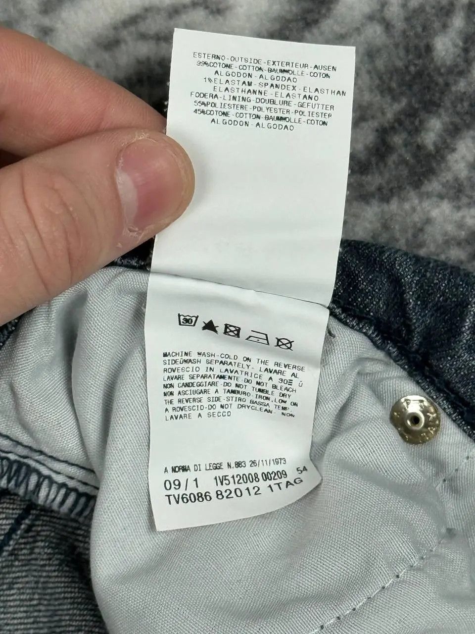 Versace Vintage Versace Jeans Denim Big Logo Rhinestones Size US 33 - 9 Thumbnail