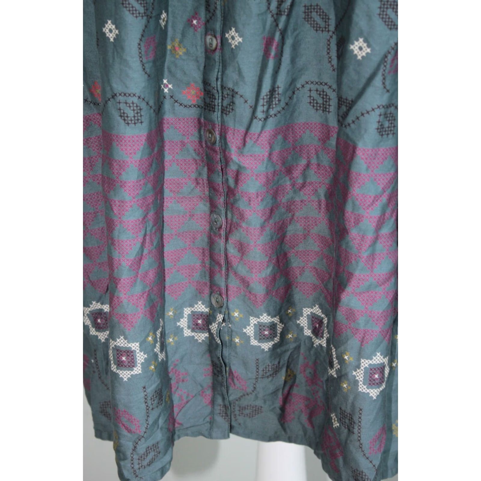 Vintage Gudrun Sjoden Blouse Tunic Shirt XL Women Multicoloured Long Sleeve Size XL / US 12-14 / IT 48-50 - 4 Thumbnail