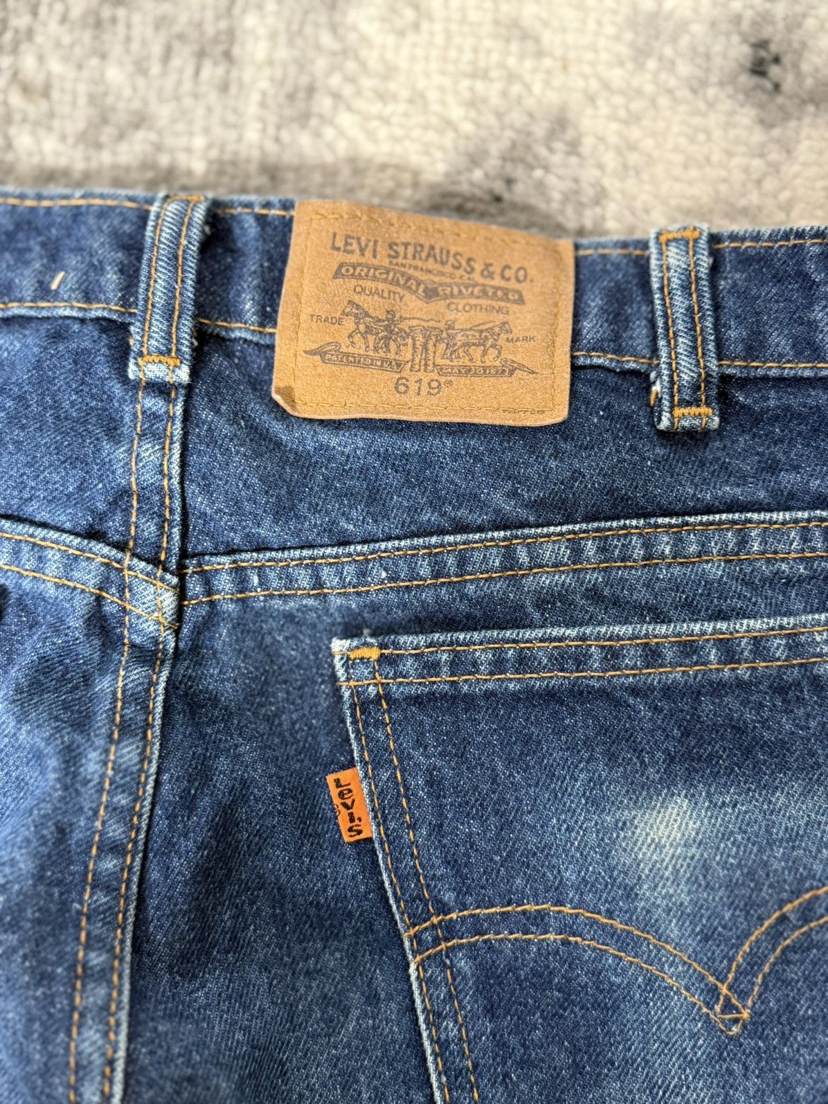 Levi's Y2K Levi's 619 Orange tab Denim Baggy Jeans Pants Size US 34 / EU 50 - 3 Thumbnail