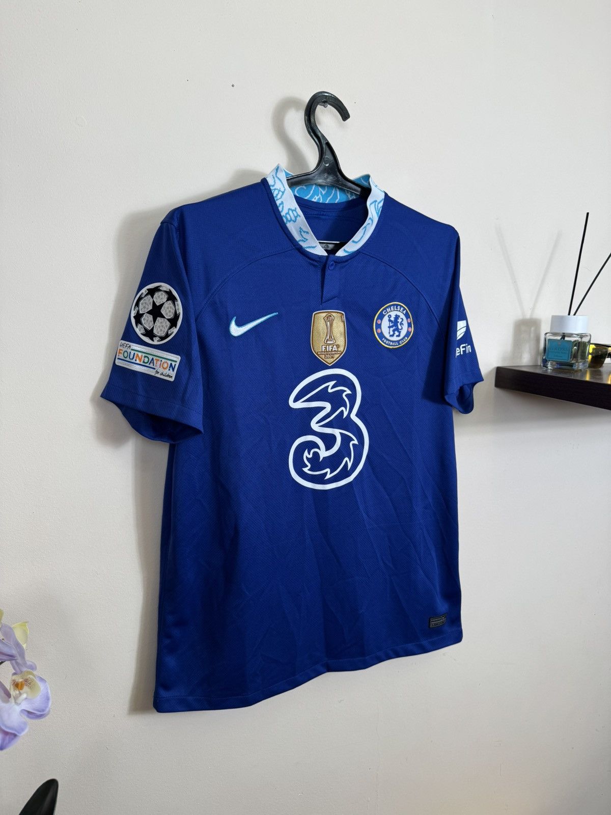 Nike Nike Chelsea Jersey 2022-23 Home L Mens Fifa World Champions Size US L / EU 52-54 / 3 - 4 Thumbnail