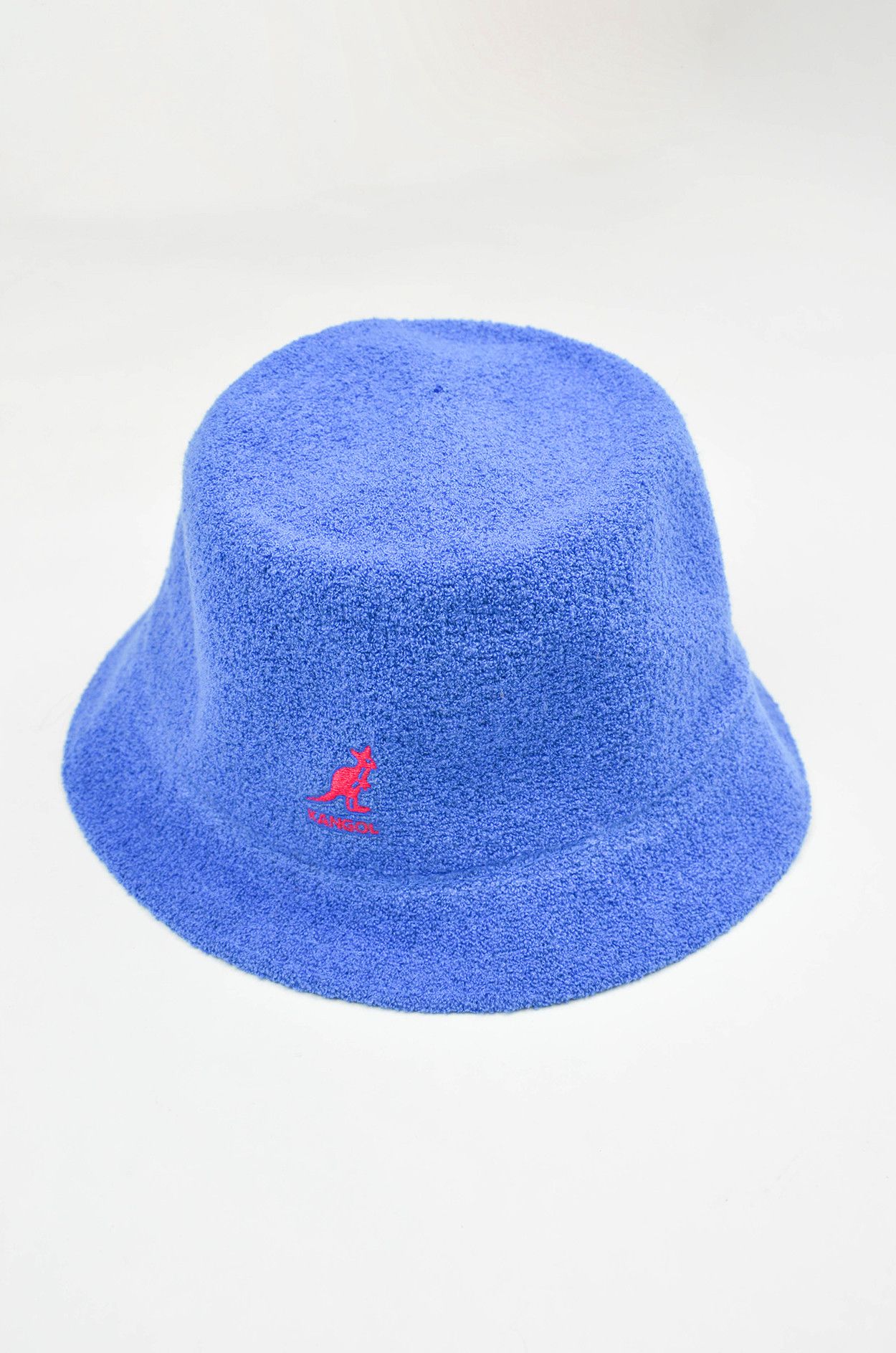 Kangol Kangol Bermuda Mowbray Bucket Hat – Blue Terrycloth – Small Size ONE SIZE - 1 Thumbnail