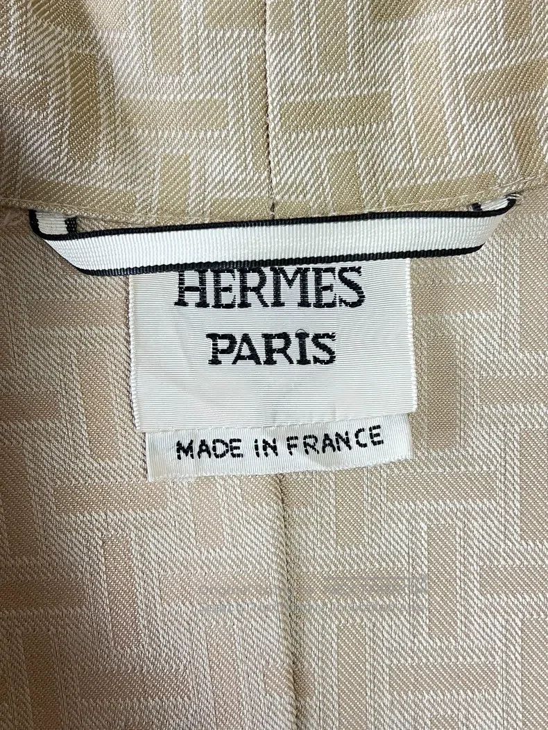 Hermes Hermes Women's long trench coat Size XXS / US 00 / IT 34 - 6 Thumbnail
