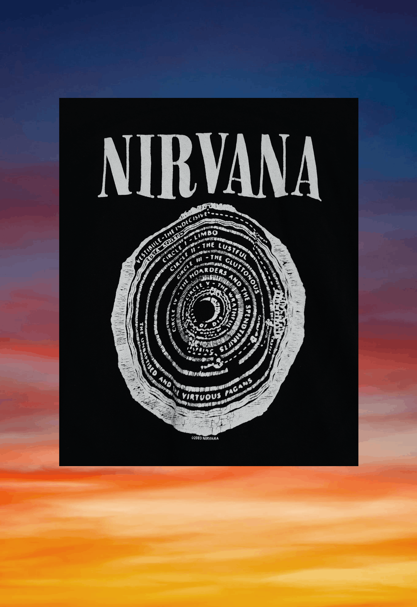 Nirvana Vintage NIRVANA Vestibule circle of hell t-shirt Size US M / EU 48-50 / 2 - 5 Thumbnail