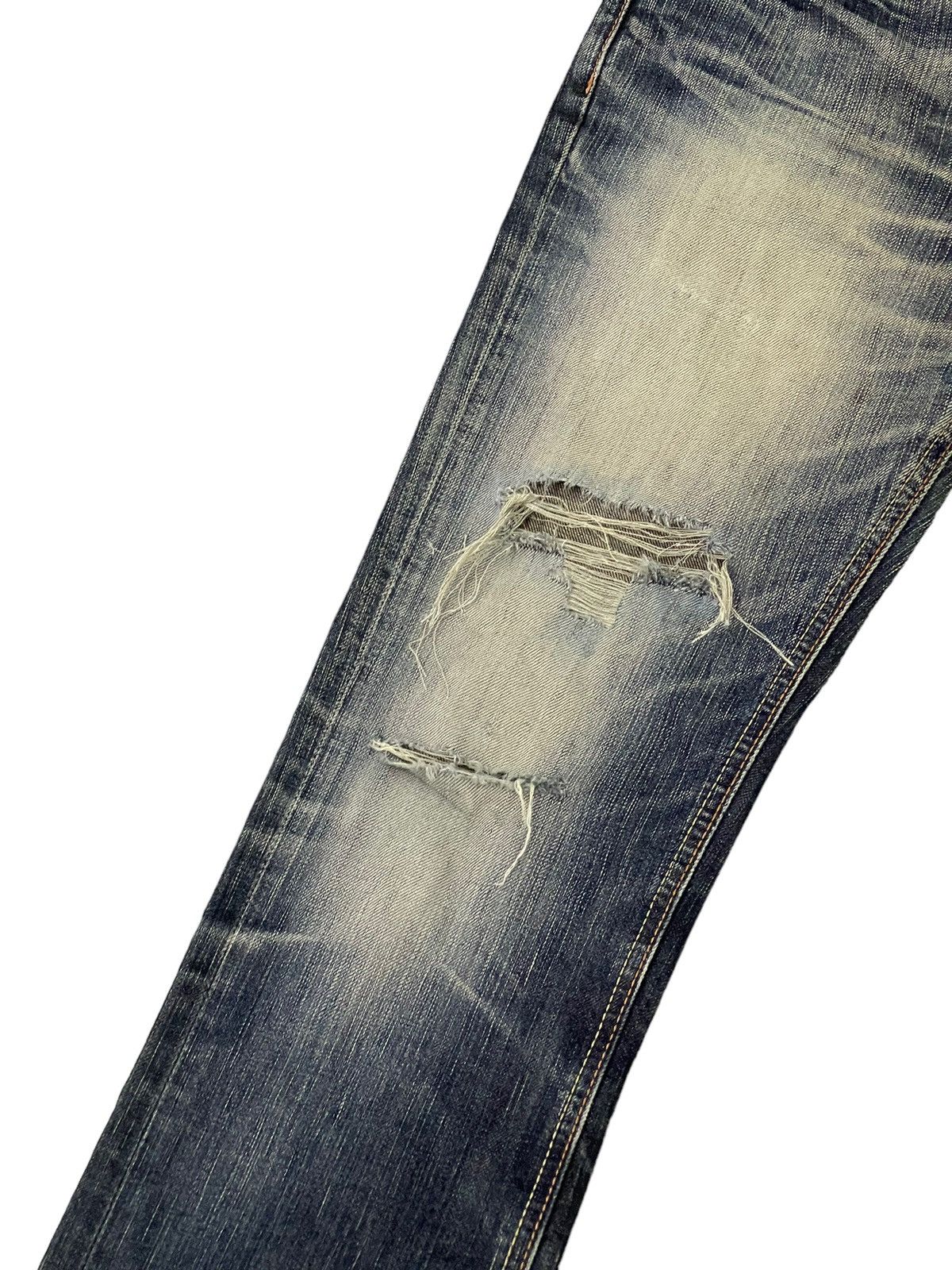Edwin Distress Slim Jeans Edwin Japan Mud Wash Faded 8🟦2 Size US 30 / EU 46 - 6 Thumbnail