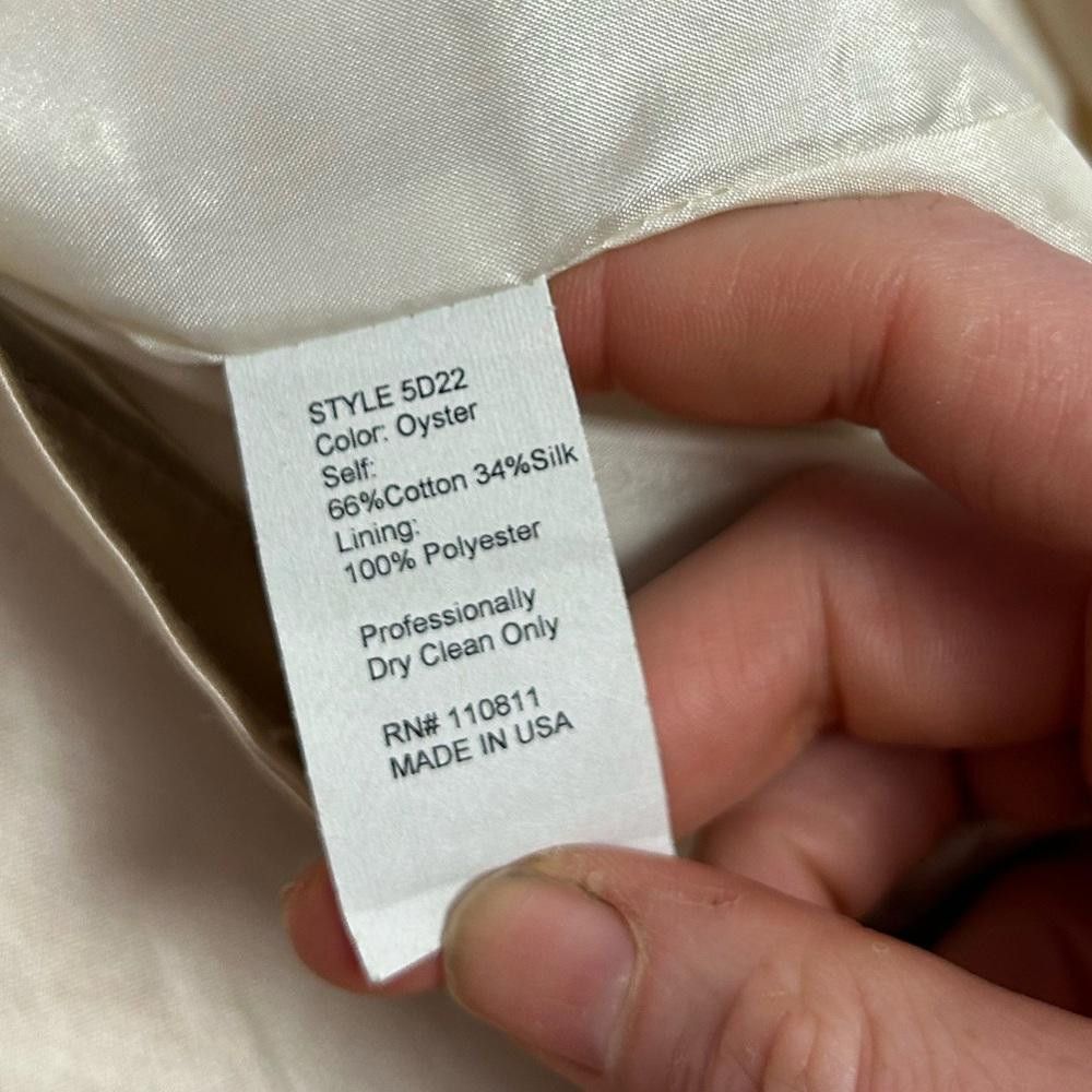Designer Yoana Baraschi l Tan Gold Silk Satin Bow Dress Size 4 Size S / US 4 / IT 40 - 7 Thumbnail
