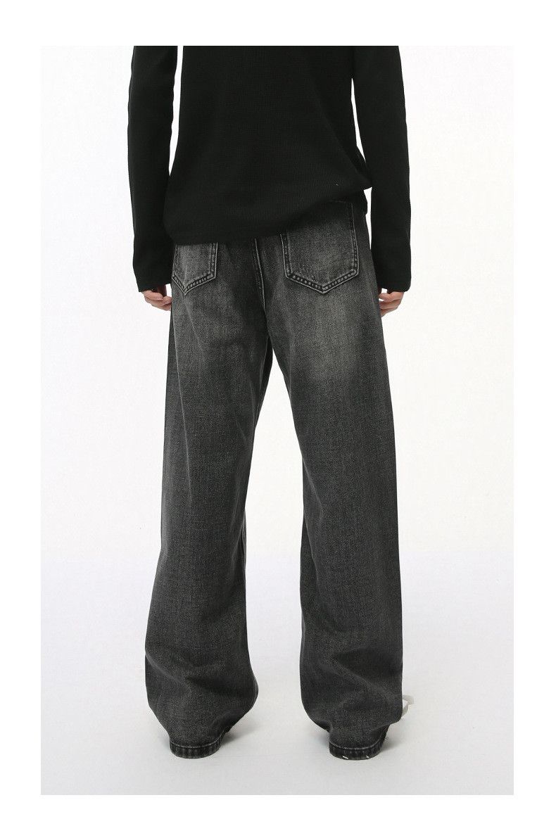 Japanese Brand × Jean Gray washed vintage loose versatile ripped jeans Size US 34 / EU 50 - 5 Thumbnail
