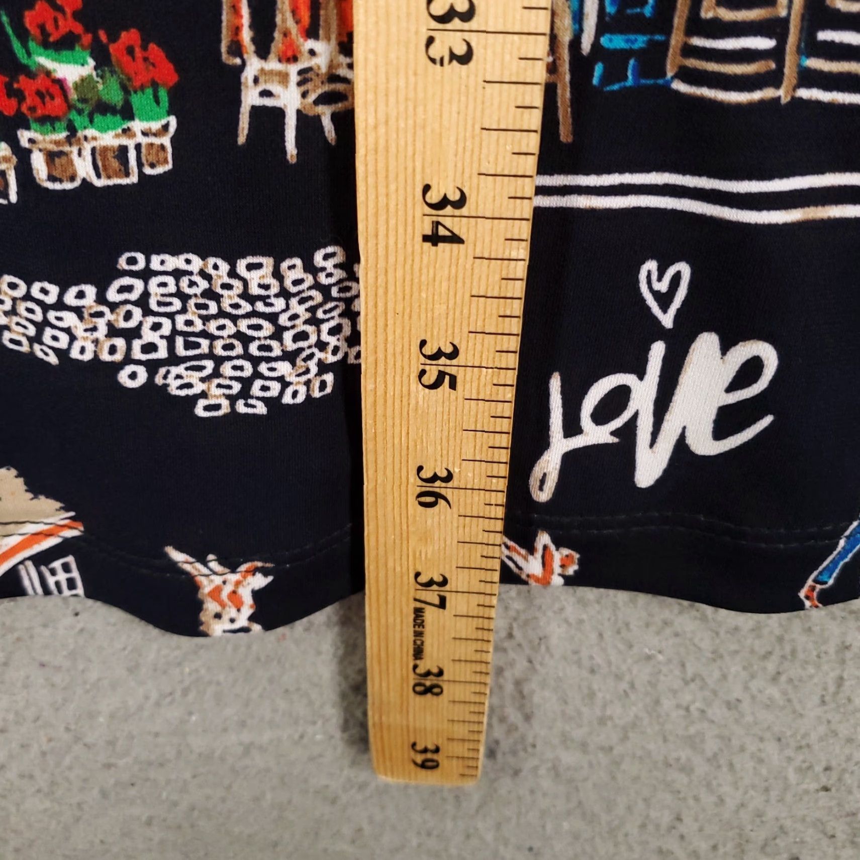 Joseph Ribkoff Joseph Ribkoff Dress Womens 6 A-Line Trapeze Shift Knee Length Multicolor Zip Paris Love Parisian Print Casual Party/Cocktail Travel Womens Size M / US 6-8 / IT 42-44 - 3 Thumbnail