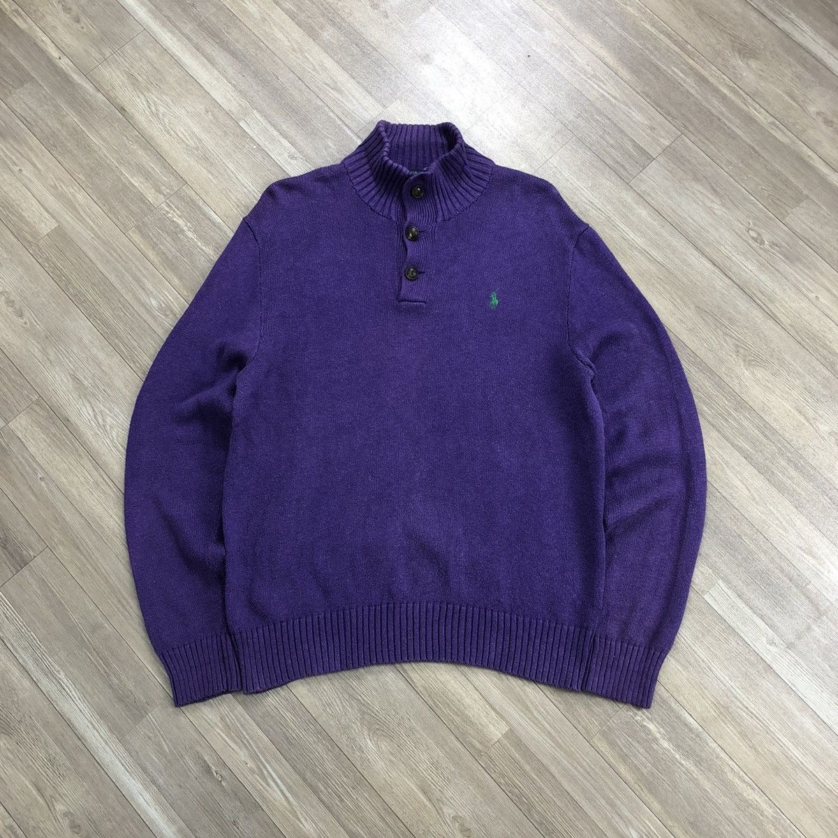 Polo Ralph Lauren Vintage Polo Ralph Lauren Knitted Sweatshirt Luxury Designer Size US M / EU 48-50 / 2 - 2 Thumbnail