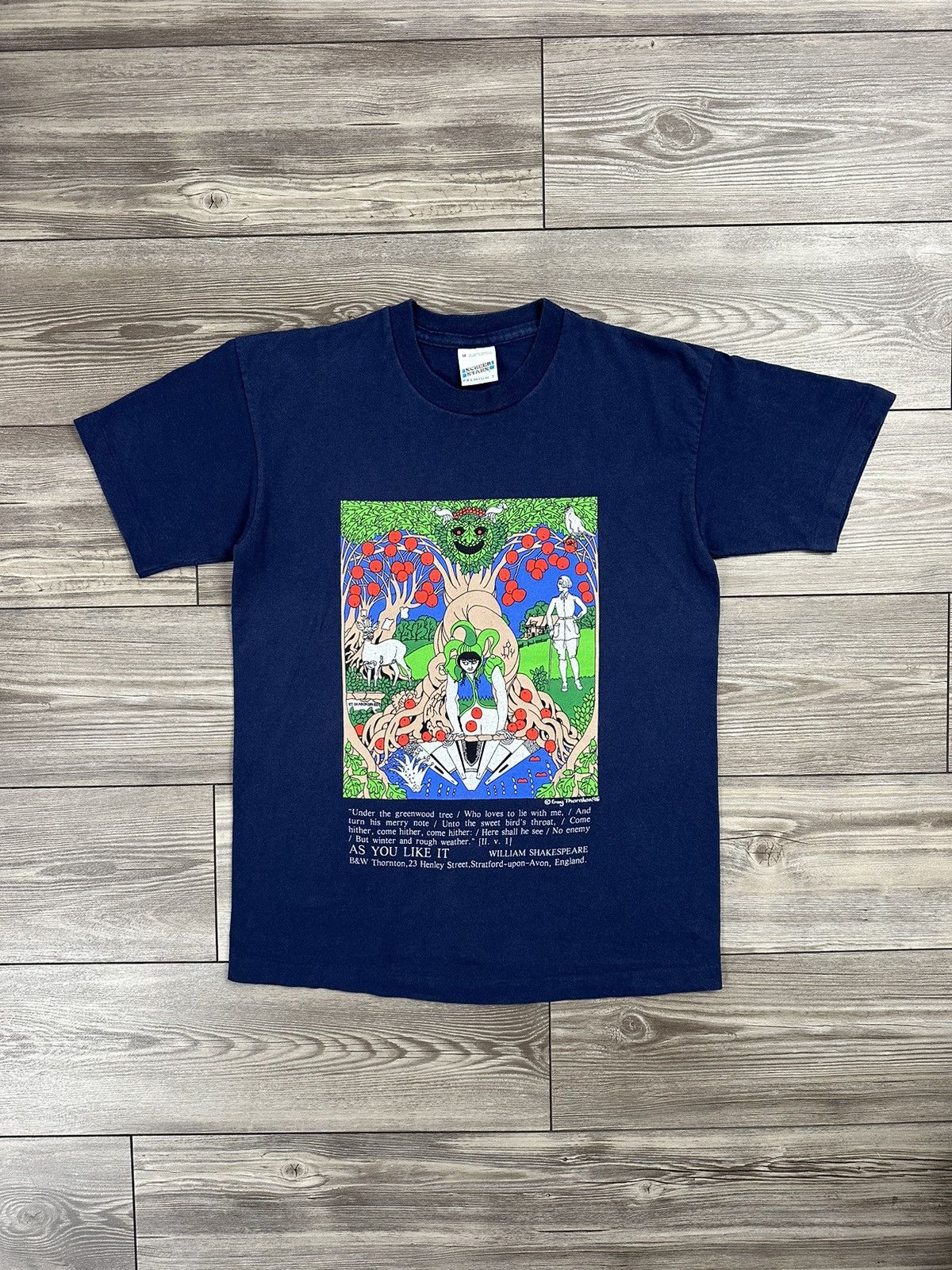 Vintage Vintage 90’s William Shakespeare As You Like It T Shirt Size US M / EU 48-50 / 2 - 1 Thumbnail