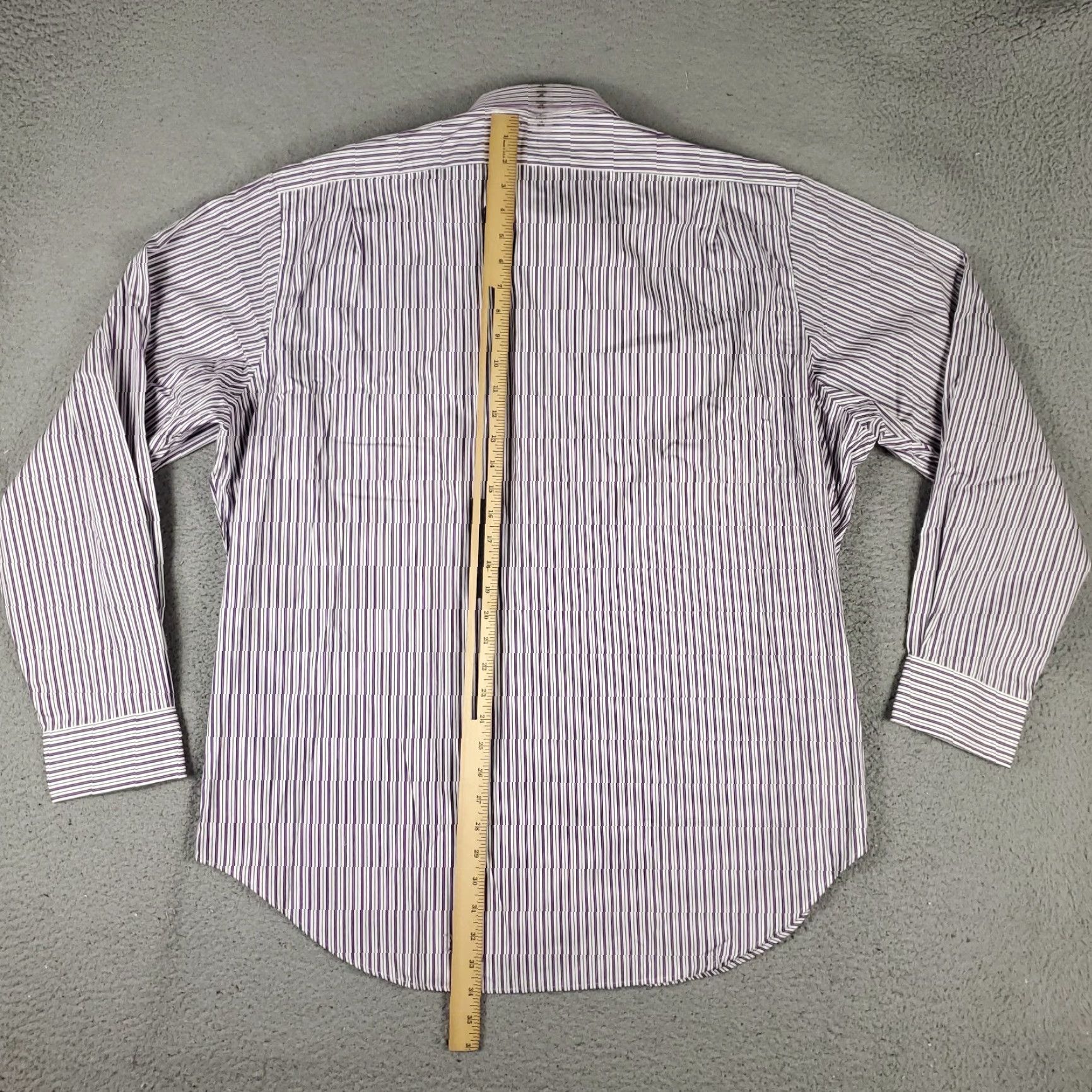 Ralph Lauren Ralph Lauren Dress Shirt Mens Size 18 Purple Striped Button-Up Long Sleeve Size US XXL / EU 58 / 5 - 3 Thumbnail