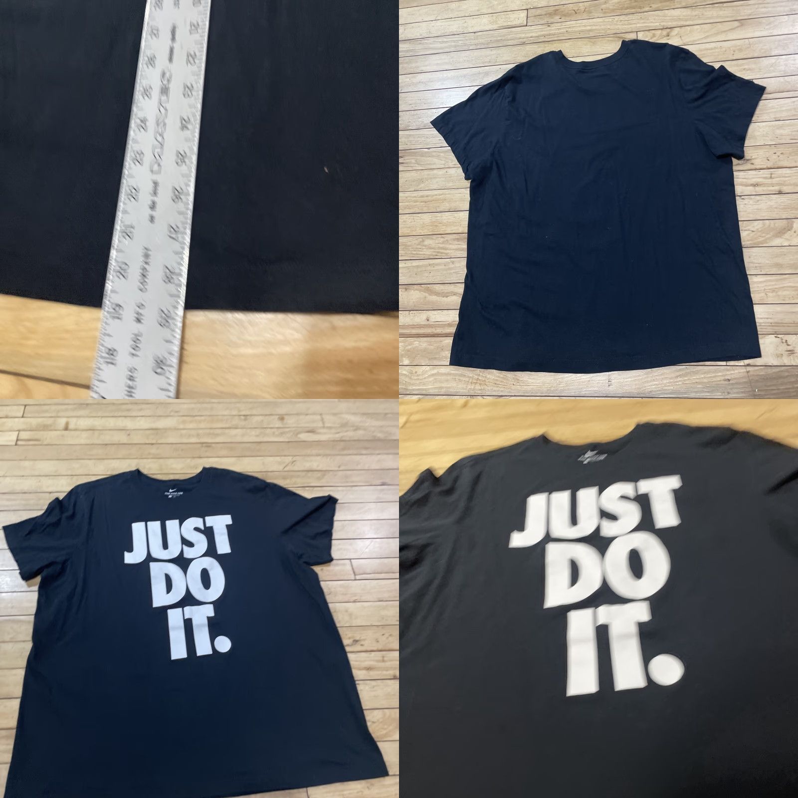 Nike Nike The Nike Tee Mens 2XL Black Just Do It Gym Workout Run Active Knit Crew T-Shirt Nike Logo 90s Sports Long Tail Size US XXL / EU 58 / 5 - 9 Thumbnail