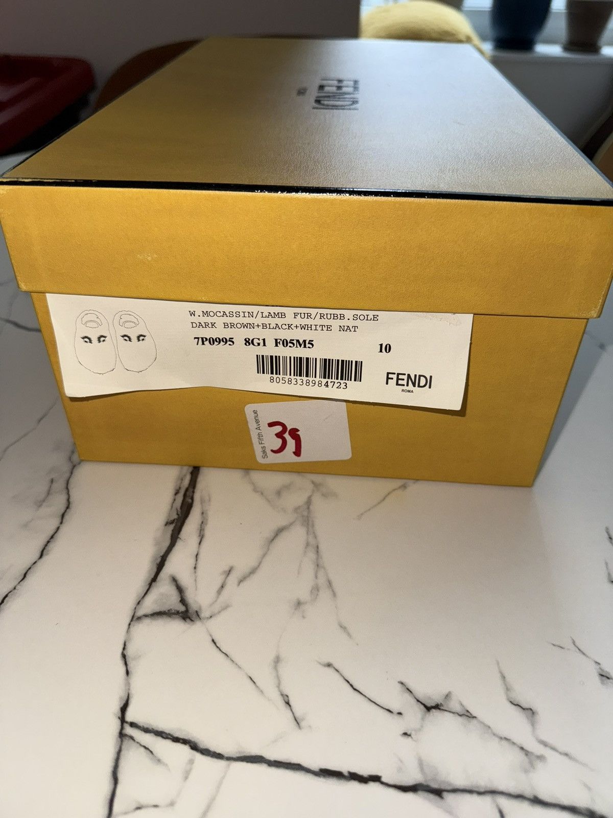 Fendi Fendi Real Fur Men’s Slippers/Mocassins Size US 10 / EU 43 - 9 Thumbnail