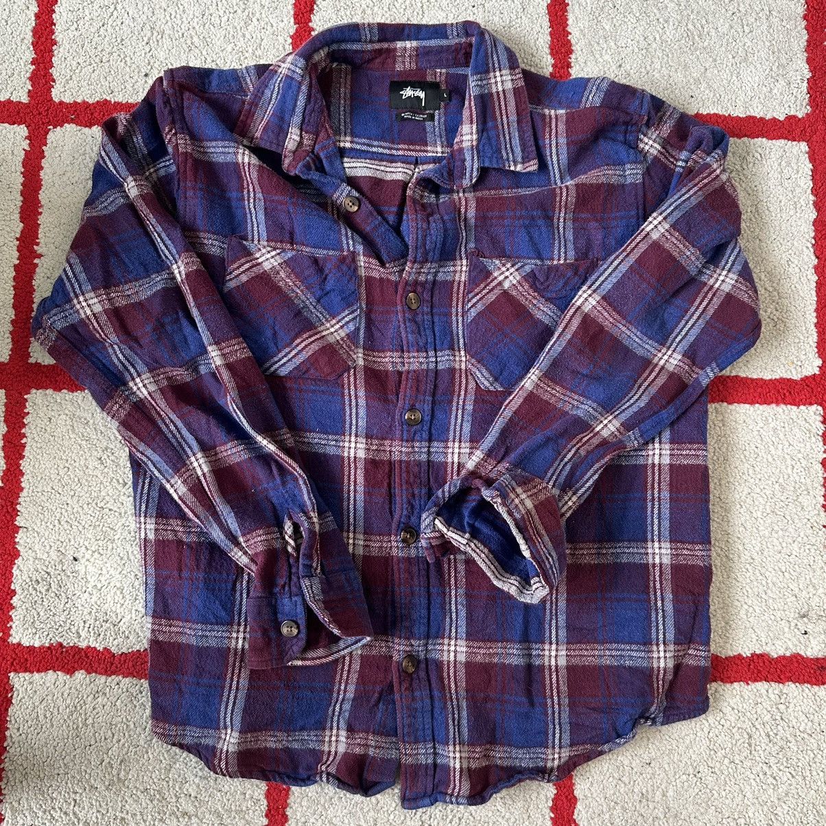 Stussy Stussy flannel shirt | Grailed