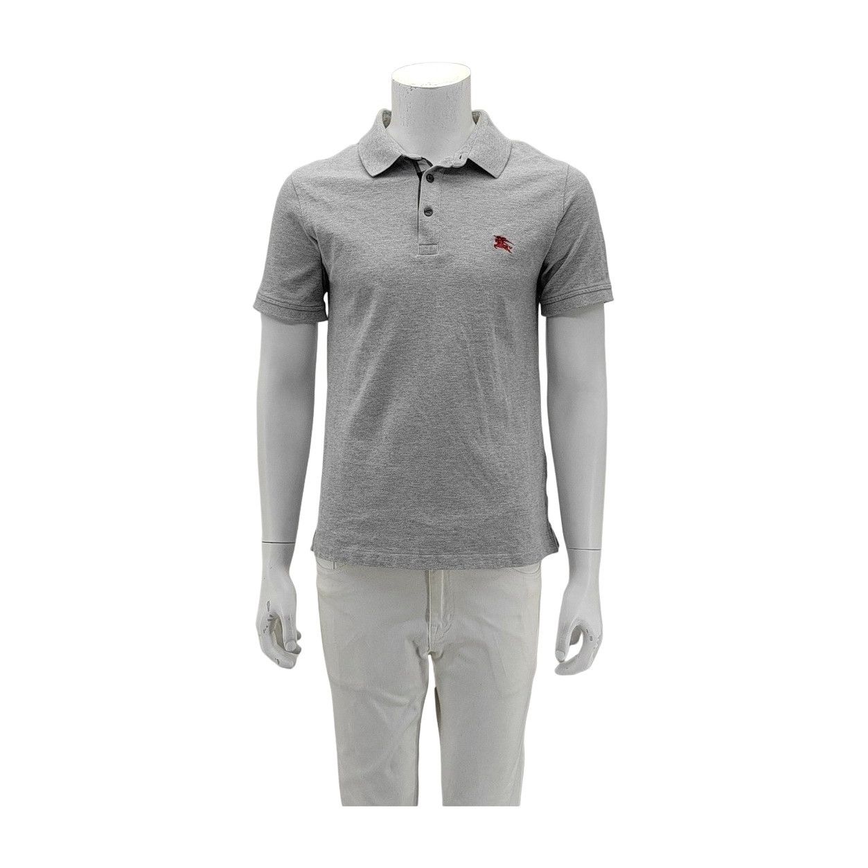 Burberry Burberry Brit Gray Cotton Polo Shirt Size M Size US M / EU 48-50 / 2 - 1 Thumbnail