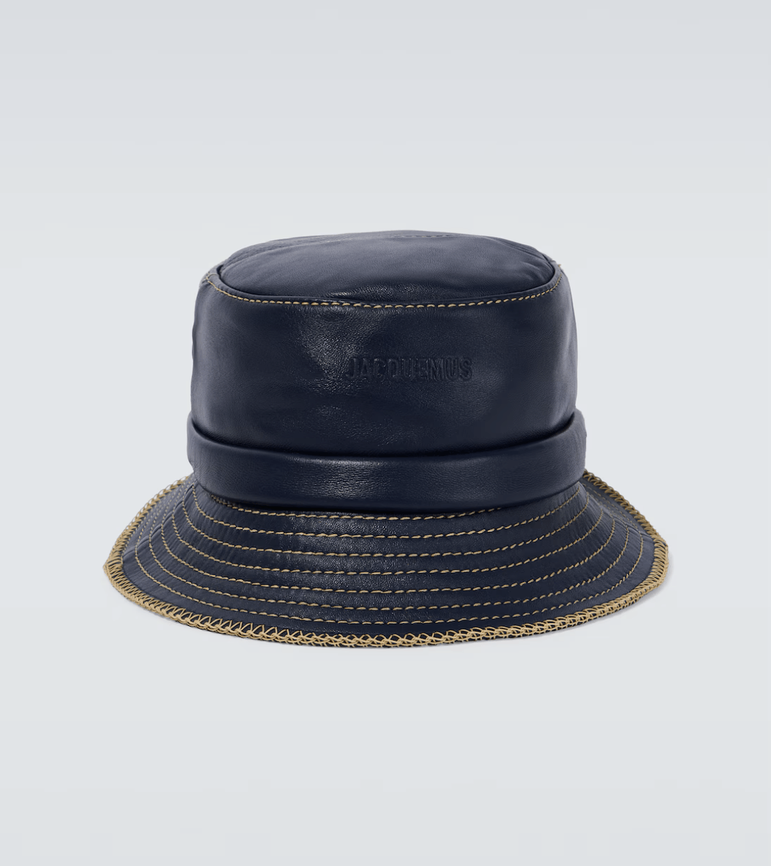 Jacquemus Le Bob Mentalo leather bucket hat Size ONE SIZE - 1 Thumbnail