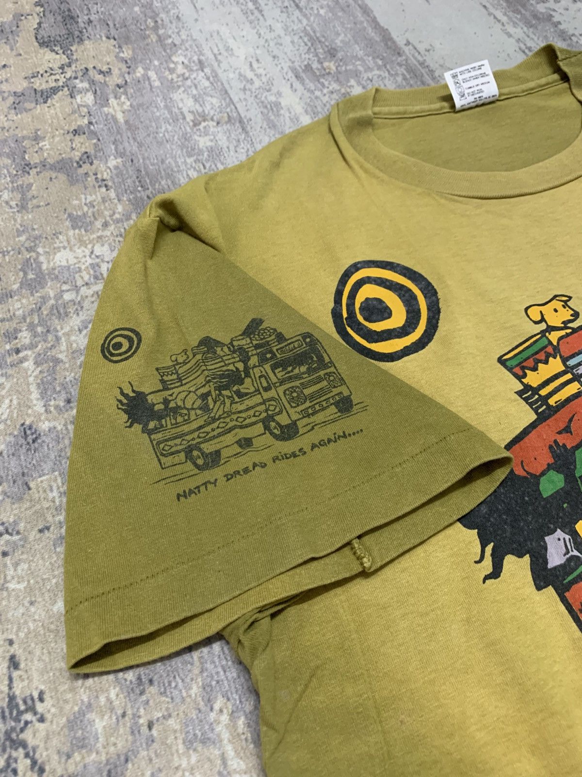 Vintage Trashed Sun Faded Vintage Cooya Reggae Rastafari T Shirt Size US XL / EU 56 / 4 - 4 Thumbnail
