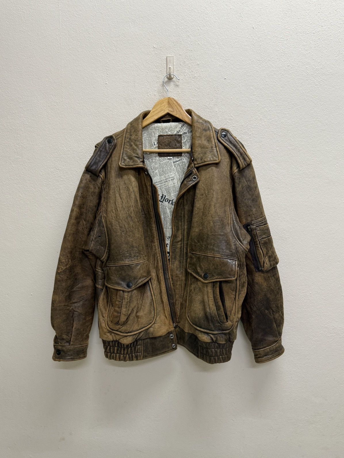 Genuine Leather Vintage Sub Urban Tokyo Leather Jacket Size US L / EU 52-54 / 3 - 20 Thumbnail