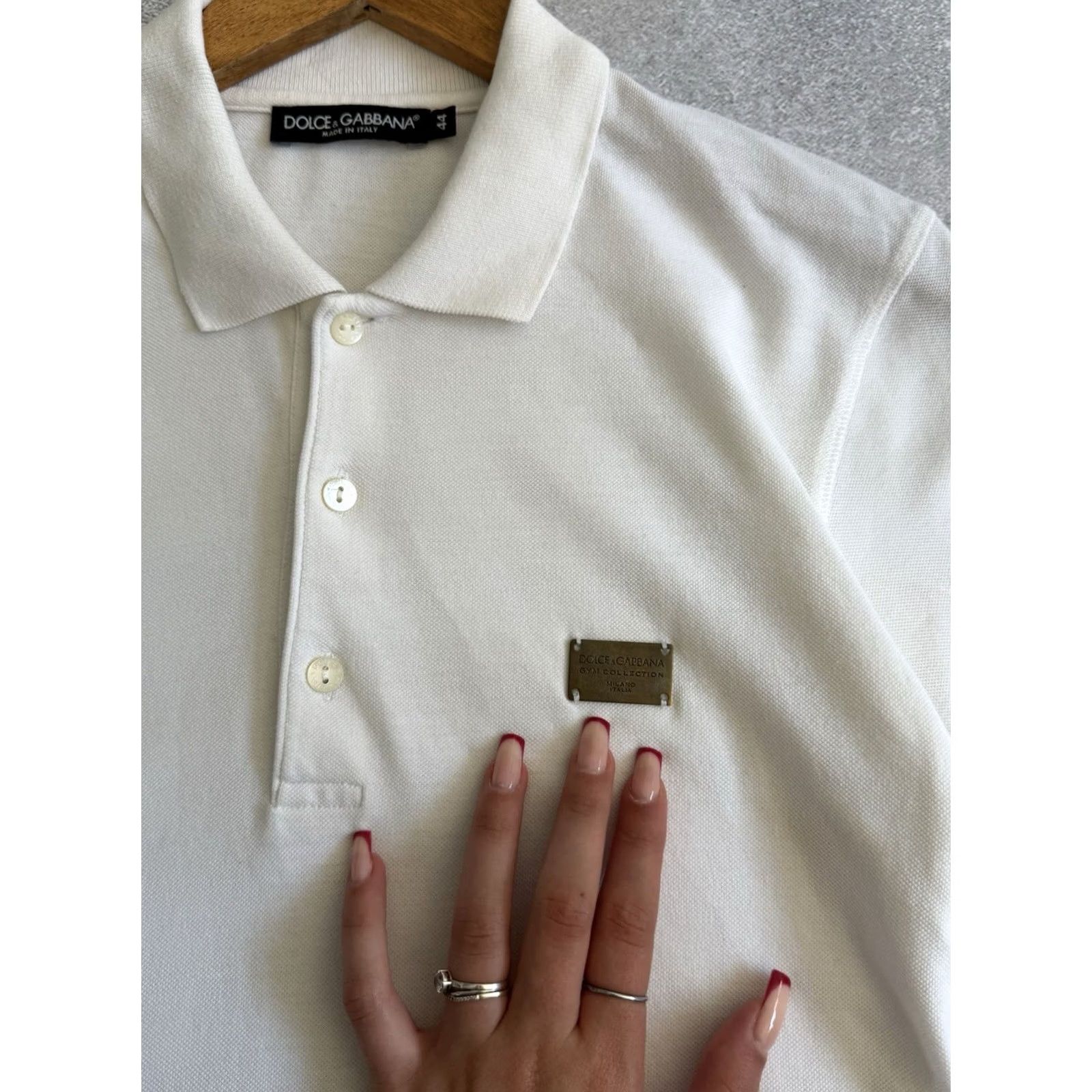 Dolce & Gabbana VINTAGE Dolce&Gabbana Polo Shirt Men S White Logo Classic 90s Theme Luxury Streetwear Size US S / EU 44-46 / 1 - 3 Thumbnail