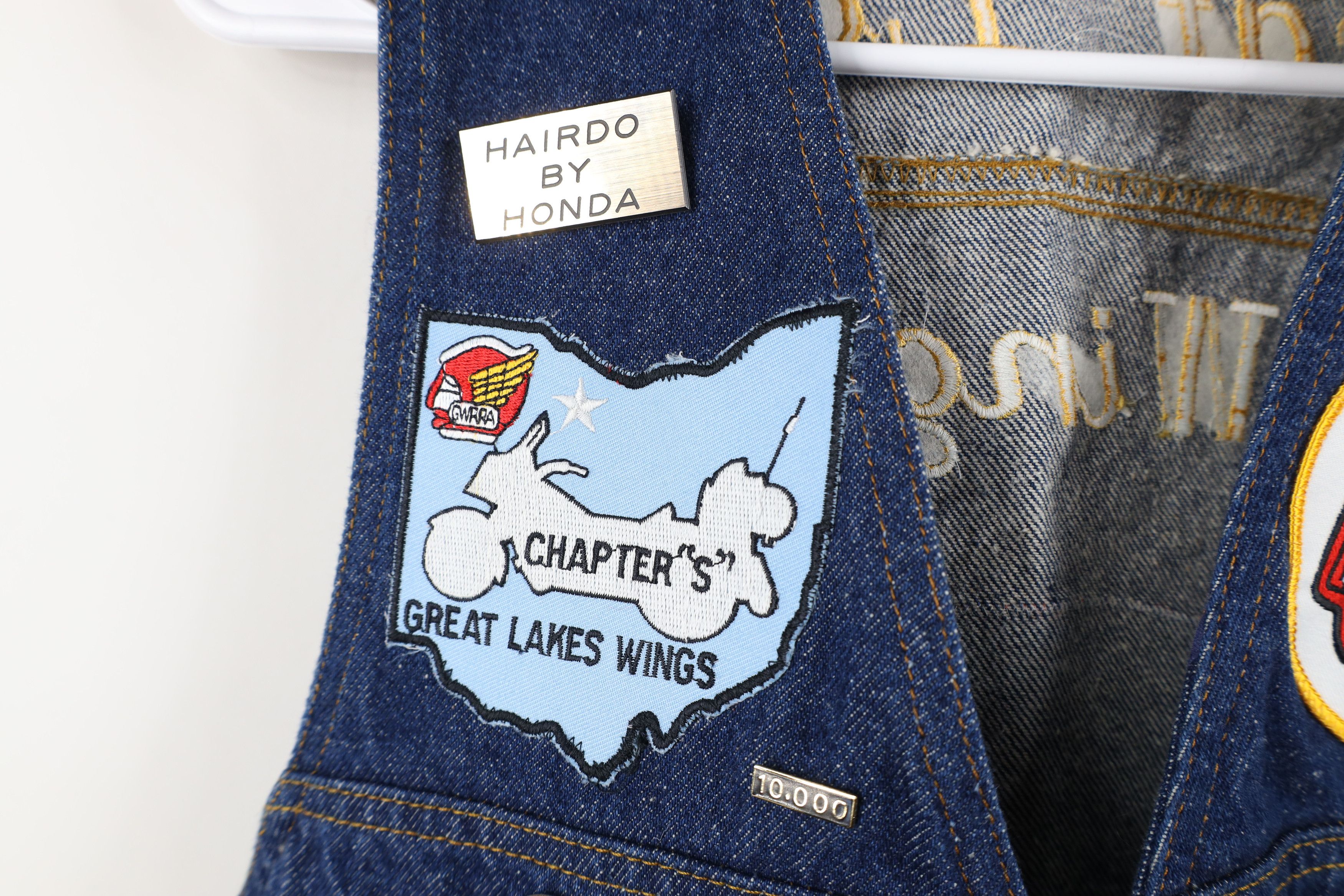 Vintage Vintage 70s Streetwear Gold Wing Road Riders Denim Vest USA Size M / US 6-8 / IT 42-44 - 4 Thumbnail