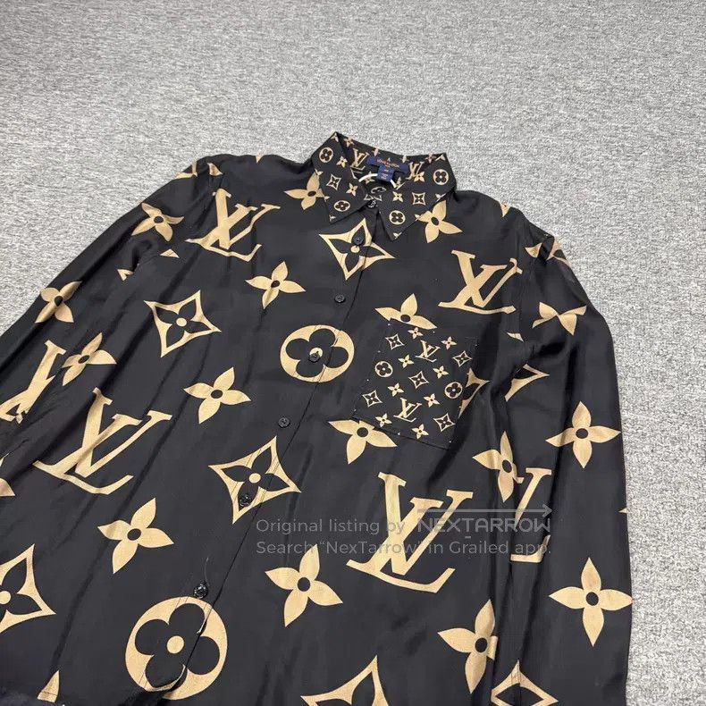 Louis Vuitton Louis Vuitton Full print silk shirt Size S / US 4 / IT 40 - 4 Thumbnail