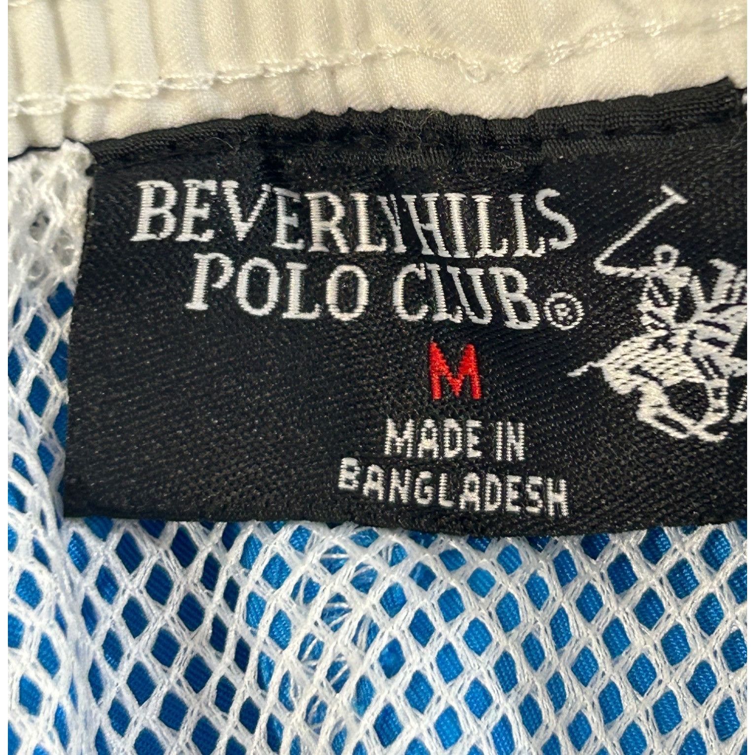 Beverly Hills Polo Club Beverly Hills Polo Club Men’s Swim Trunks M Blue White Trim Size US 32 / EU 48 - 6 Thumbnail