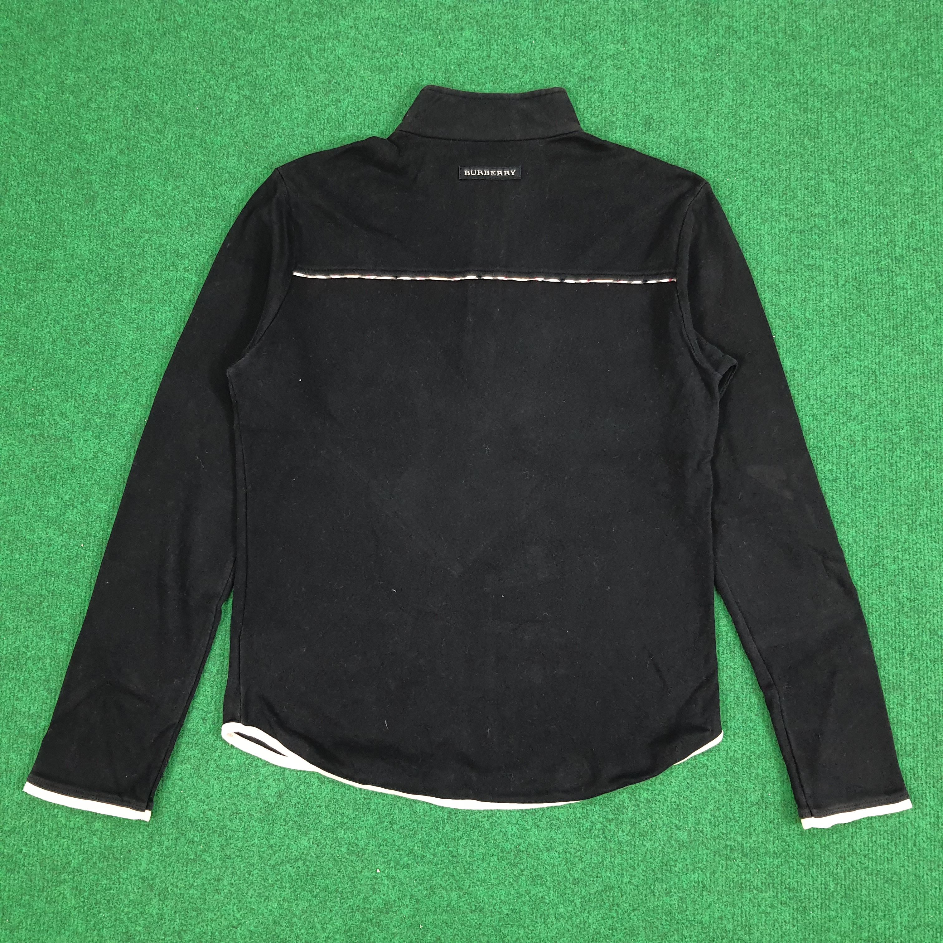 Burberry × Vintage Vintage Burberry Golf Nova Check Half Zipper Tshirt Size S / US 4 / IT 40 - 3 Thumbnail