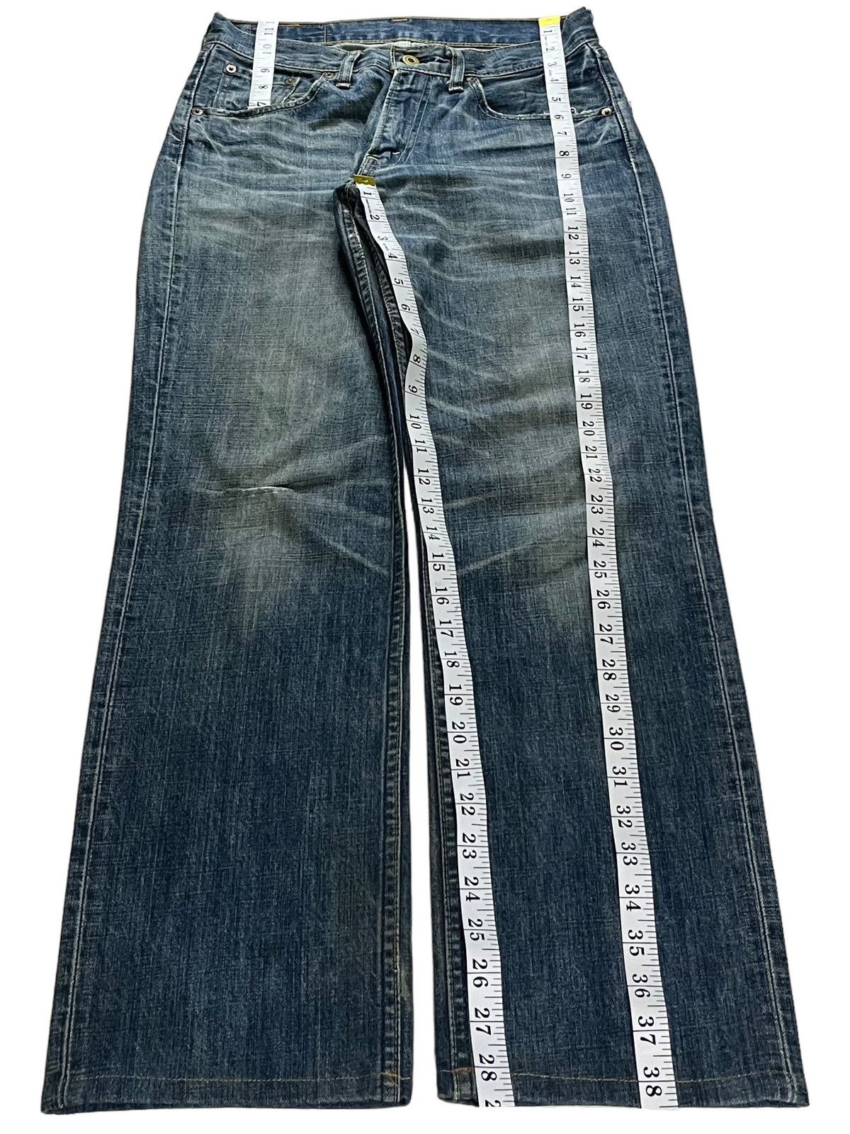 Levi's × Levi's Vintage Clothing Vintage 90s Levis 502 Blue Wash Distressed Loose Jeans Size US 30 / EU 46 - 12 Thumbnail