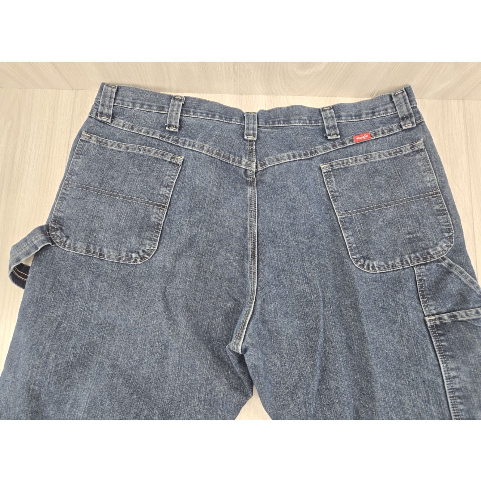 Wrangler Wrangler Jeans 42x32 Mens Regular Fit Straight Leg Blue Carpenter 94LSWQW Size US 42 / EU 58 - 7 Thumbnail