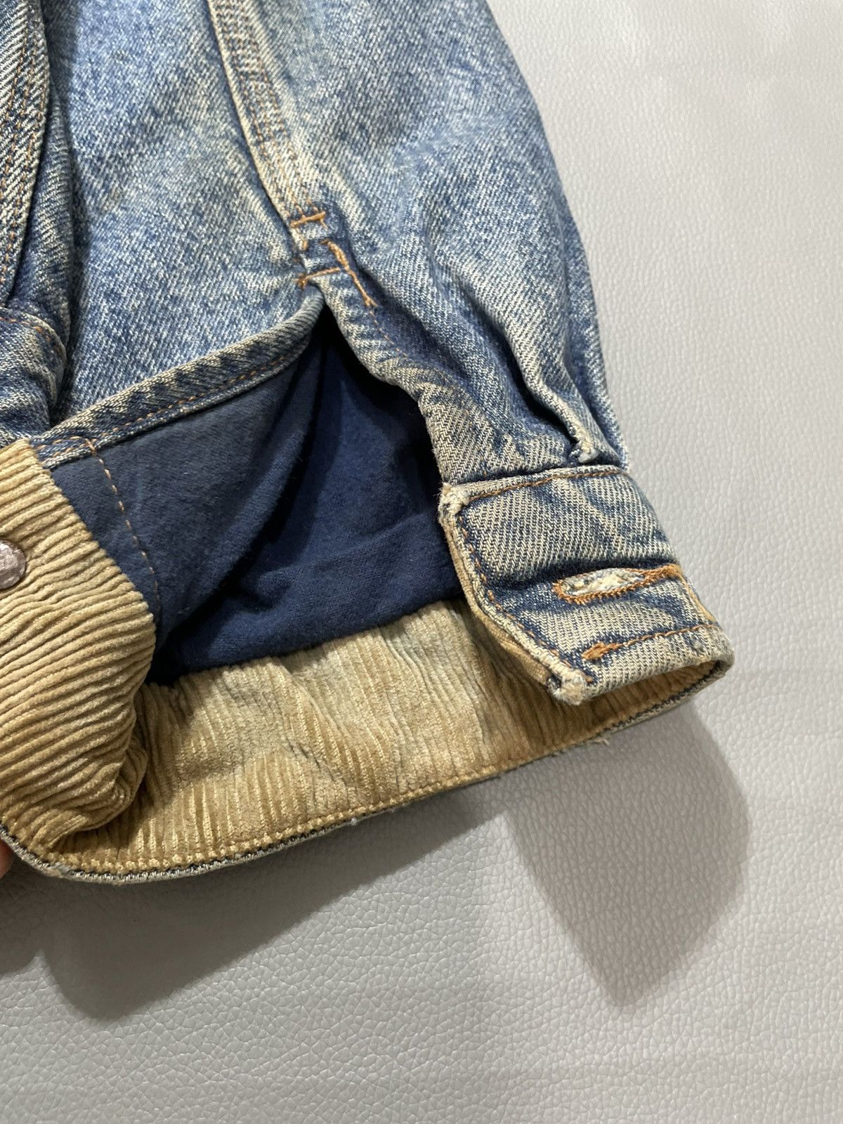 Vintage RARE Atomic City French Work men Denim Jacket Mudwash Size US L / EU 52-54 / 3 - 9 Thumbnail