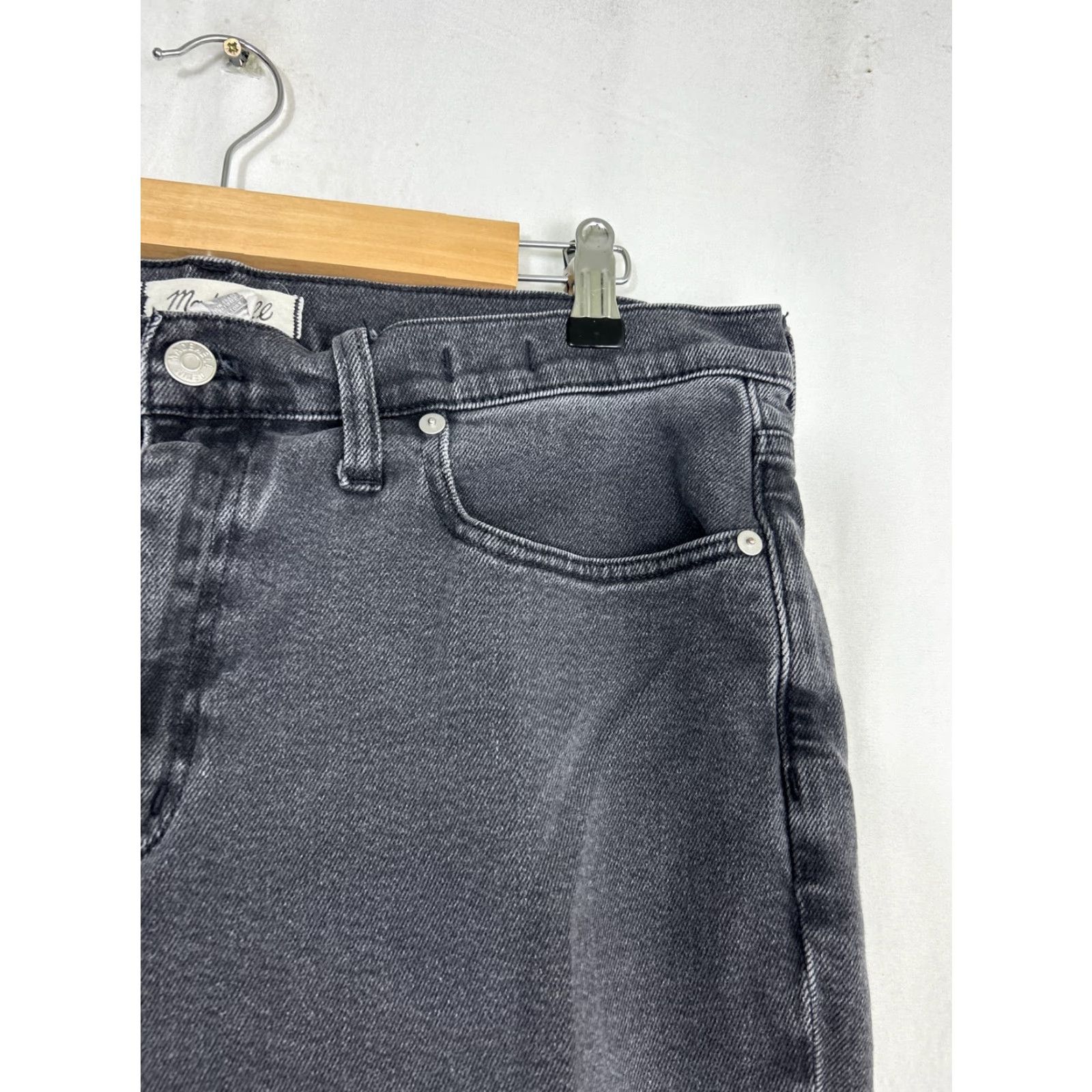 Madewell Madewell Black The Girl Jean Wide Leg Distressed Women Size 31 P 34x24 Cropped Size 24" / US 00 / IT 34 - 5 Thumbnail