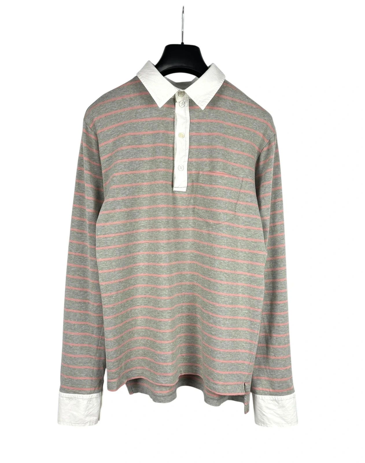 Balenciaga Balenciaga Paris Collared Striped Jumper size L Size L / US 10 / IT 46 - 9 Thumbnail