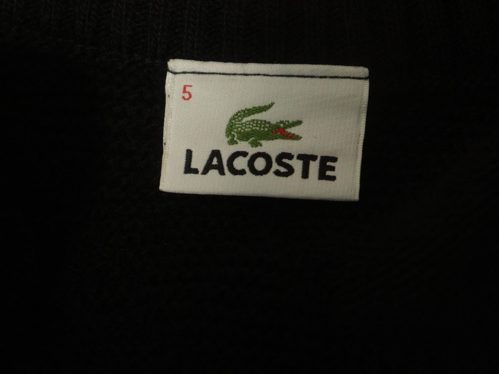 Lacoste Lacoste Black Wool Tight Knit V-Neck Pullover Sweater Size 5 Size US M / EU 48-50 / 2 - 11 Thumbnail