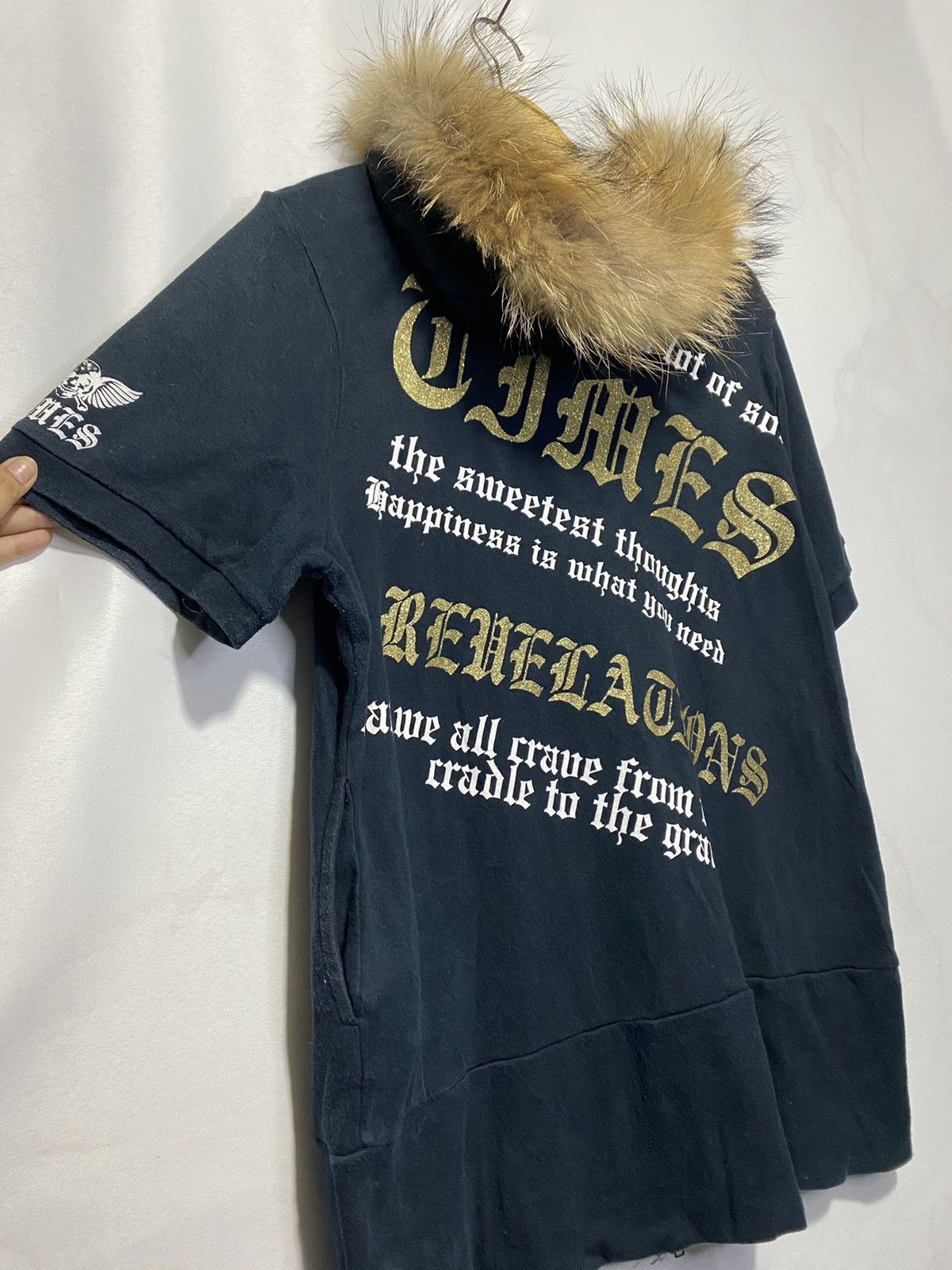 If Six Was Nine × Japanese Brand × Le Grande Bleu (L.G.B.) If six was nine Blue strive shortsleeve fur hoodie Size US M / EU 48-50 / 2 - 1 Thumbnail