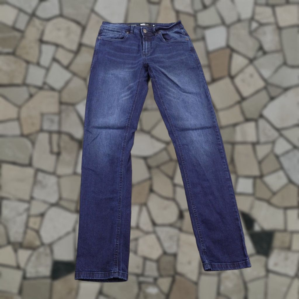 Vintage Barbell Apparel Jeans Mens 32 Blue Straight Athletic Fit Stretch Denim Dark Wash Dark Wash Jeans Mens Size US 32 / EU 48 - 1 Thumbnail